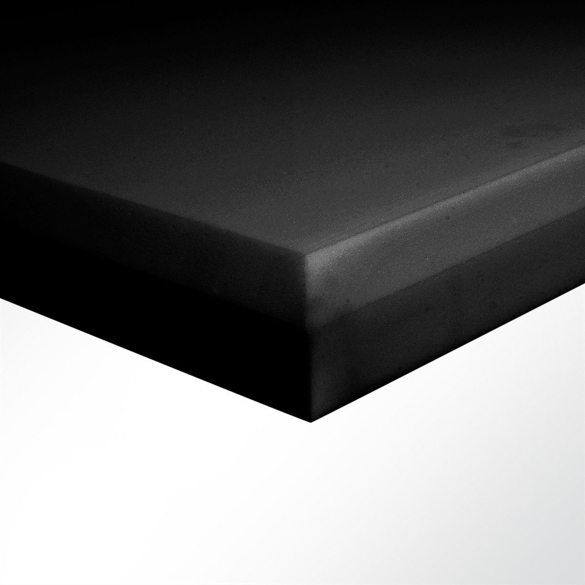 Quiet Please Dämmplatte Schallabsorber Basotect® 100x50x5cm schwarz Dark EcoBalanced 45° Fase, (1-St), 1000 x 500 x 50 mm [L x B x H]