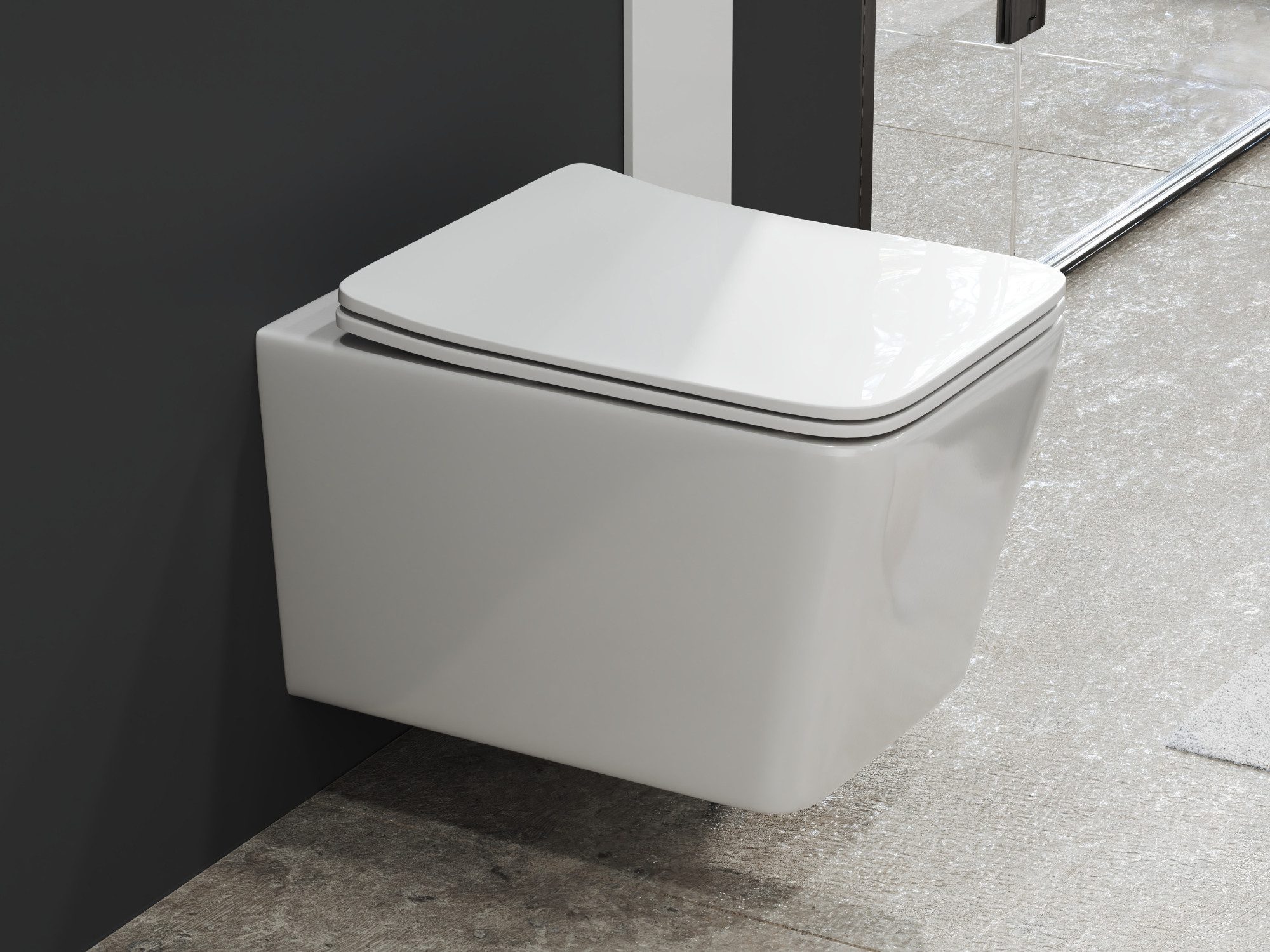 Aqua Bagno Tiefspül-WC Spülrandloses Hänge-WC inklusive günstig online kaufen