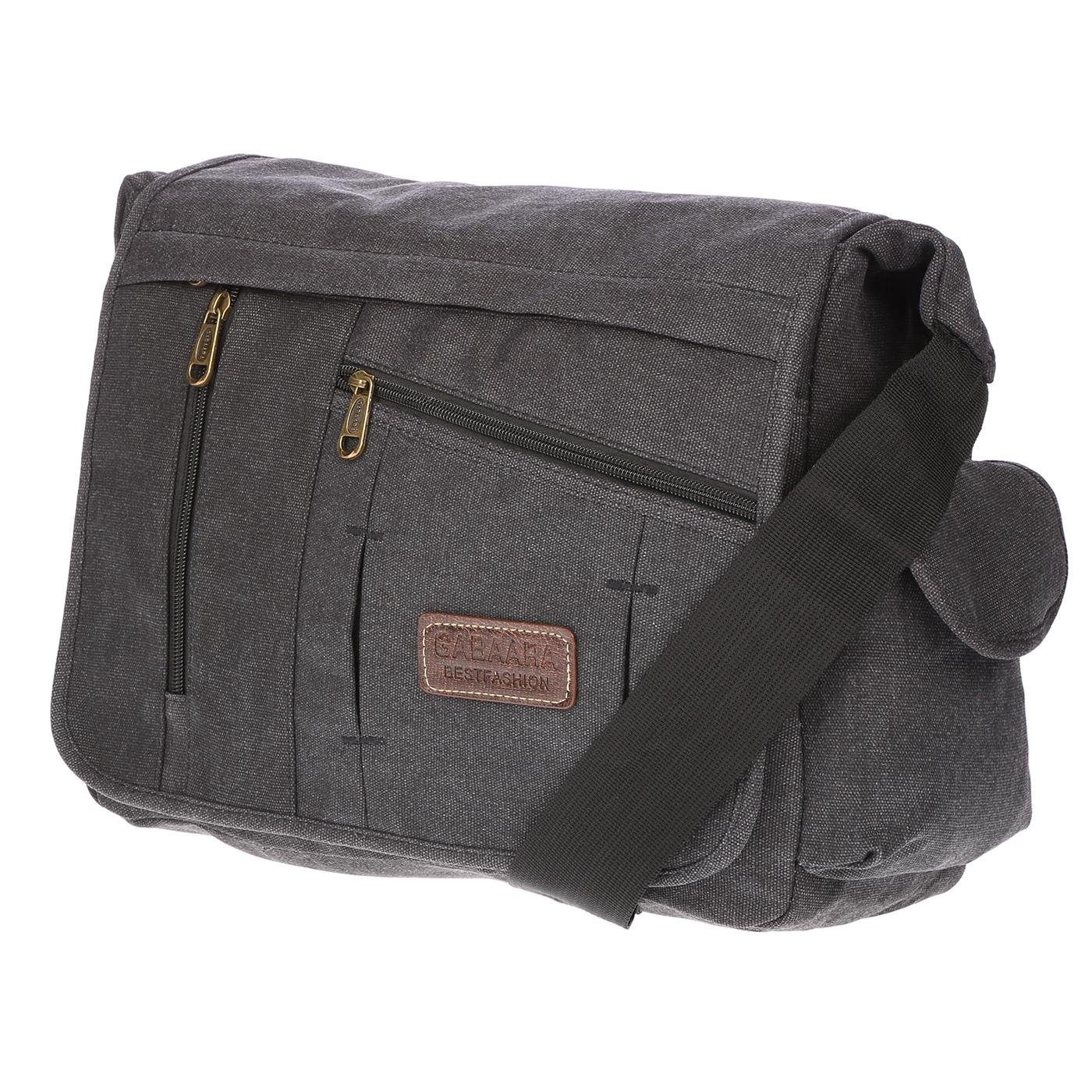 Christian Wippermann Businesstasche Große XL Herren Damen Tasche Umhängetasche Canvas Bag (1 tlg), Messenger – Bild 2 von 5