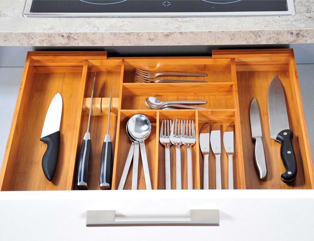 KESPER® Besteckkasten (1 St), ausziehbar, Bambus