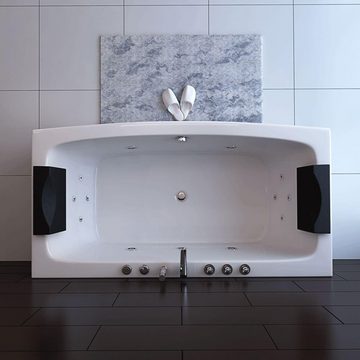 HOME DELUXE Whirlpool-Badewanne Indoor Whirlpool NOOR, Spa, 2 Personen