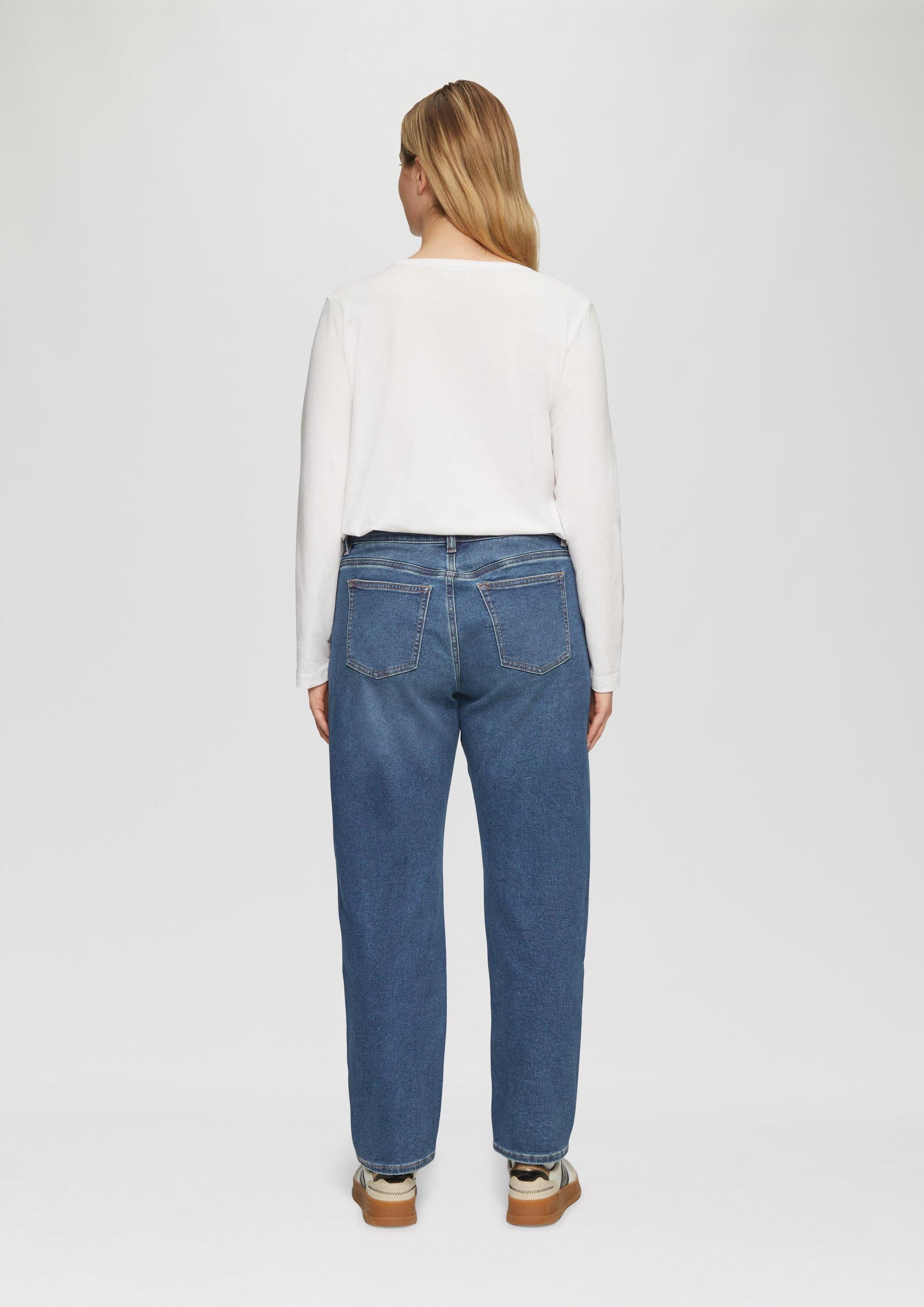 s.Oliver Weite Jeans Jeans-Hose Jeans / Curvy Fit / Mid Rise / Slim Tapered Leg