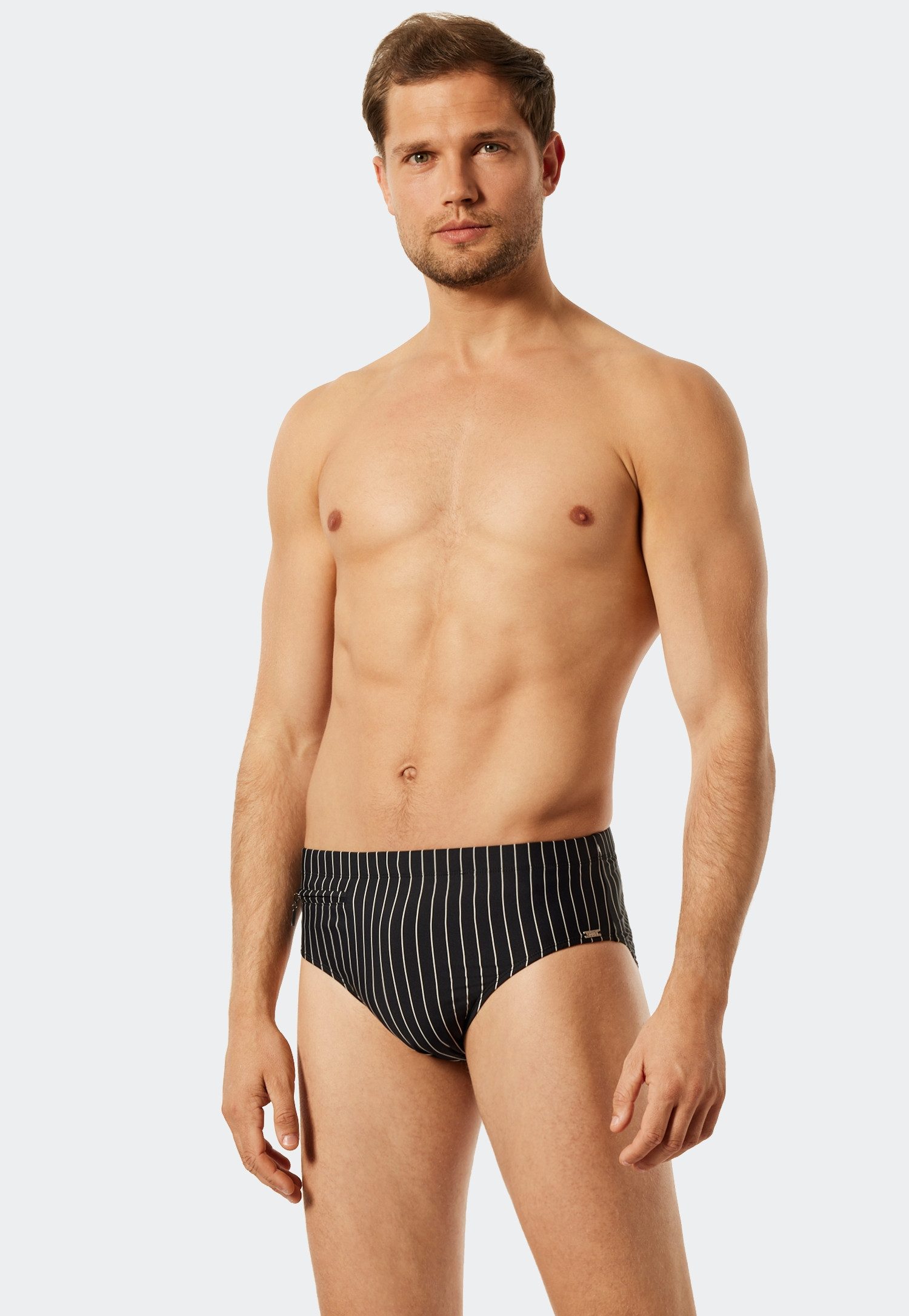 Schiesser Badeslip Nautical Casual mit weißen Streifen