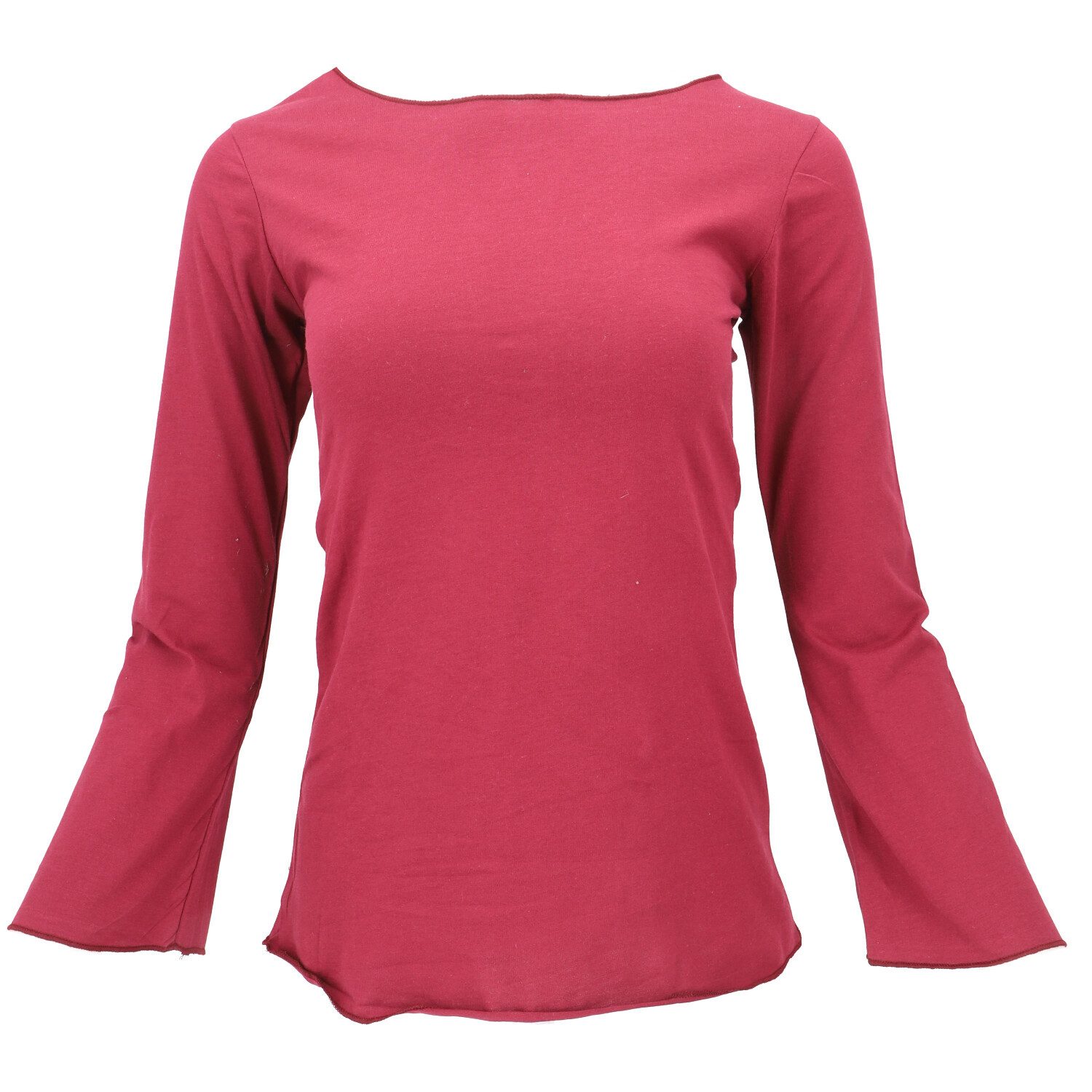 Guru-Shop Longsleeve Basic Langarmshirt, Yogashirt mit.. günstig online kaufen