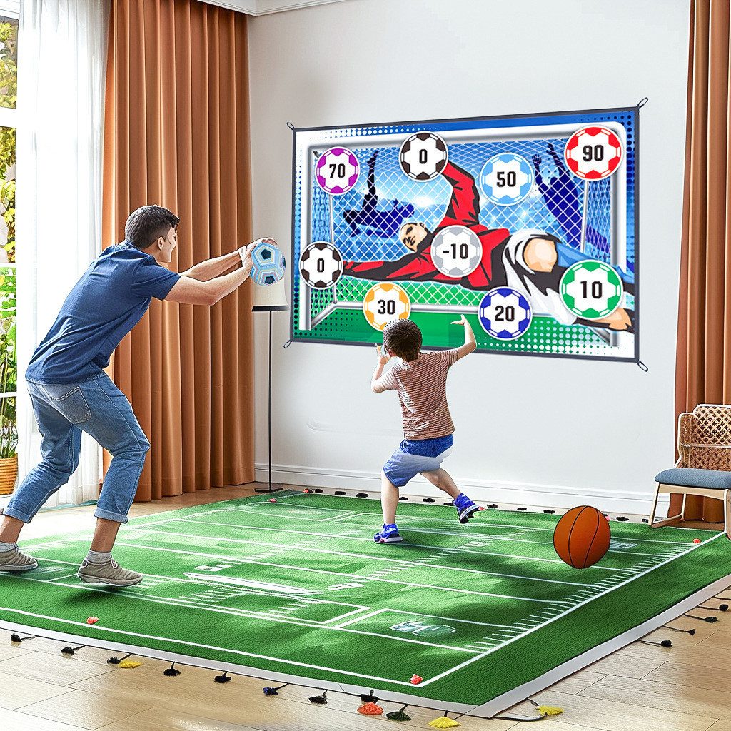 ibettertec Fußball Fußball Spielzeug Sportspaß Indoor Garten (Set, 1-St., Indoor/Outdoor, sicher im Garten/Strand, ab 3 Jahren, fussball spiel), Schult Koordination, sicher & langlebig für Kinder playmobil