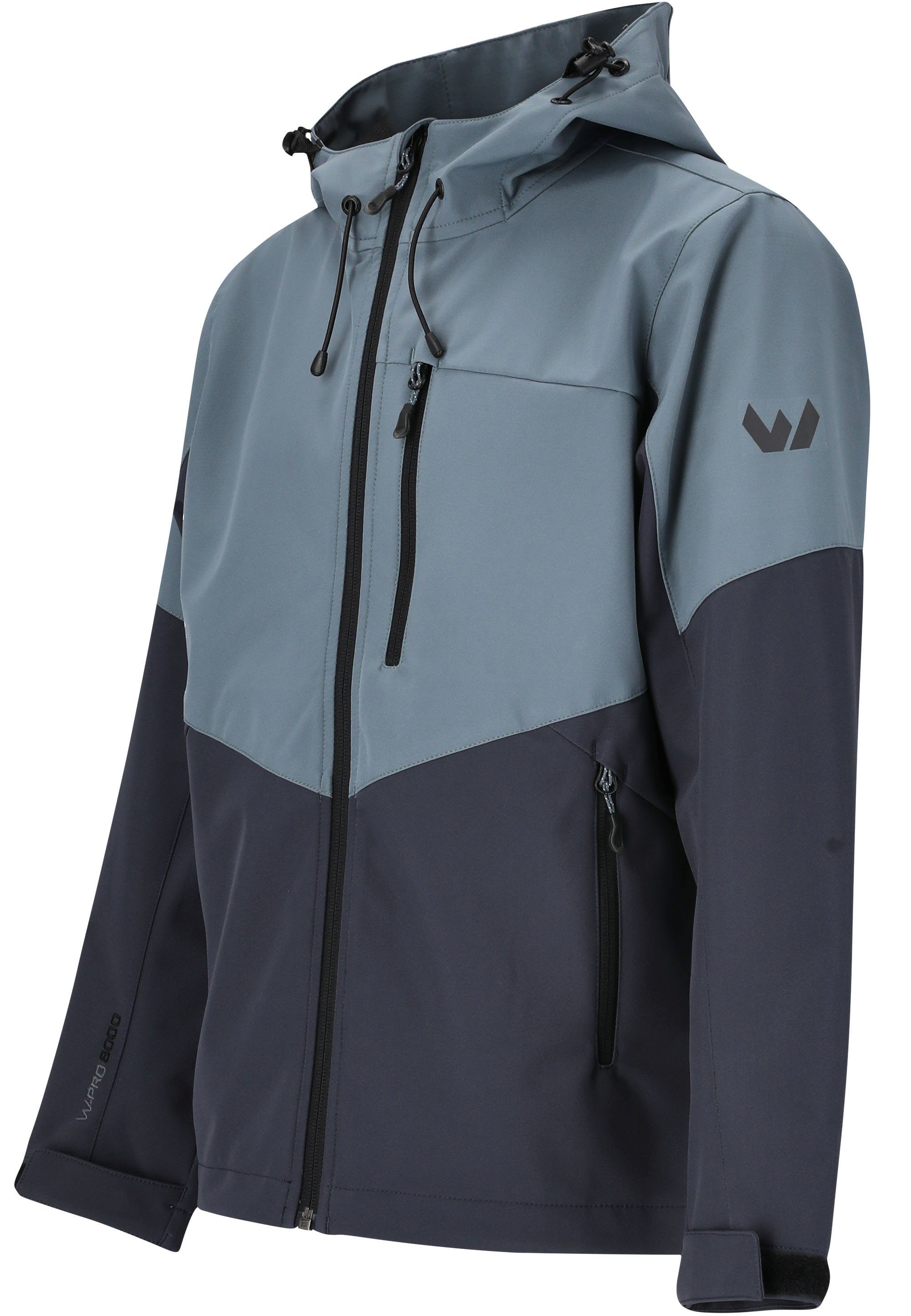 wasserdichter WHISTLER mit hellgrau Softshelljacke Rodney Membran