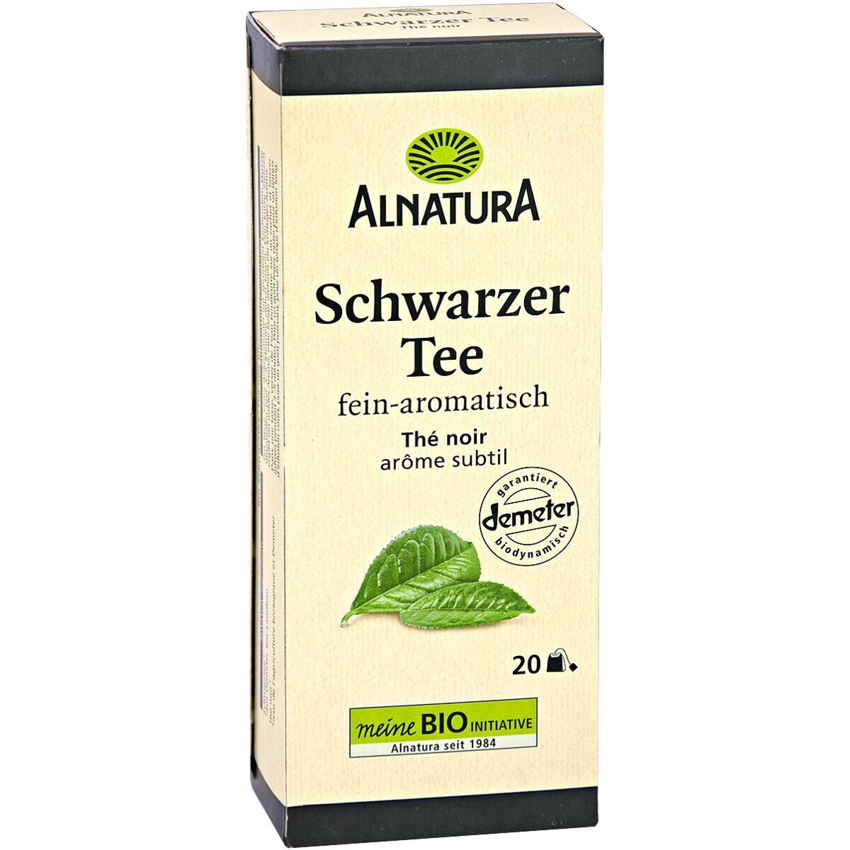 Alnatura Schwarzer Tee, Schwarztee, 20 Aufgussbeutel