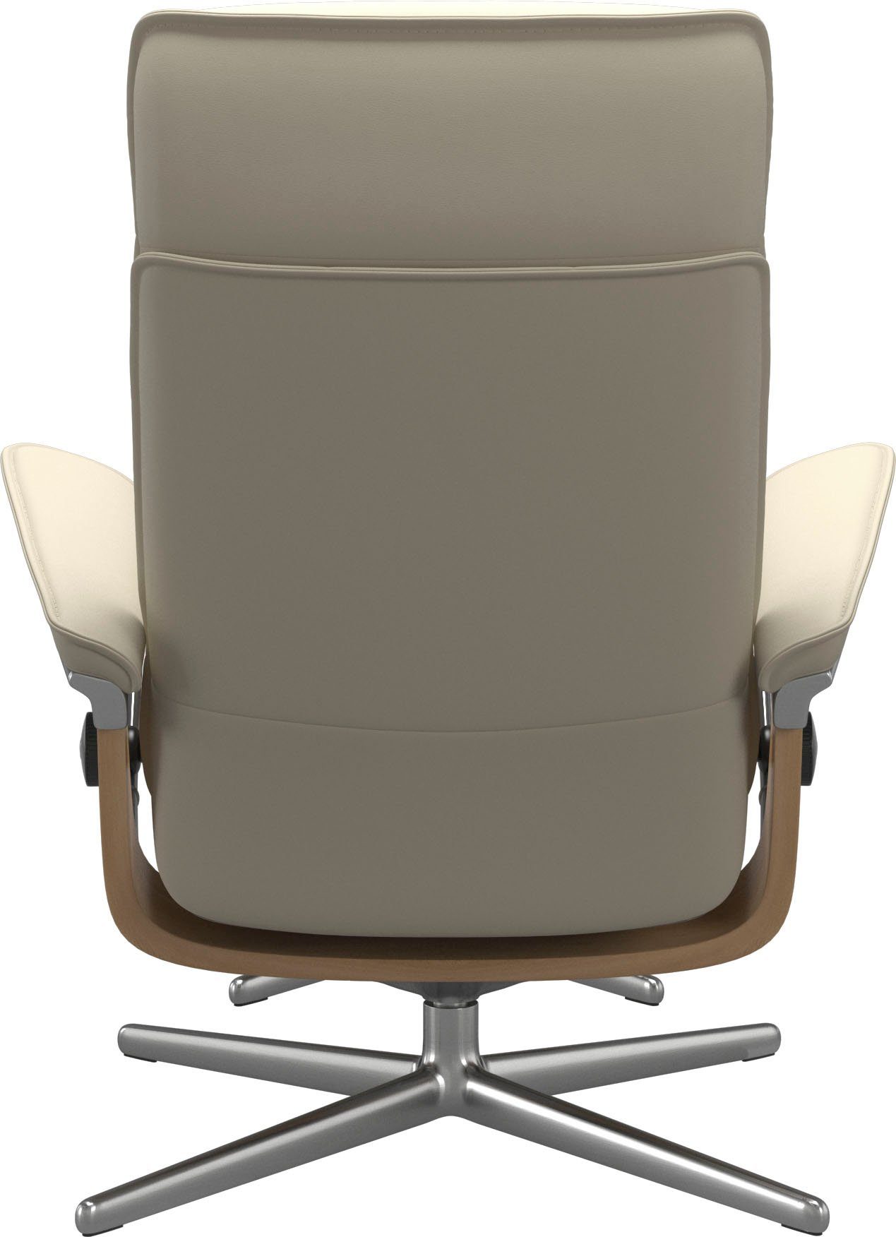 L, Eiche M Holzakzent Relaxsessel Admiral, Cross cream Stressless® Größe mit Base, BATICK &