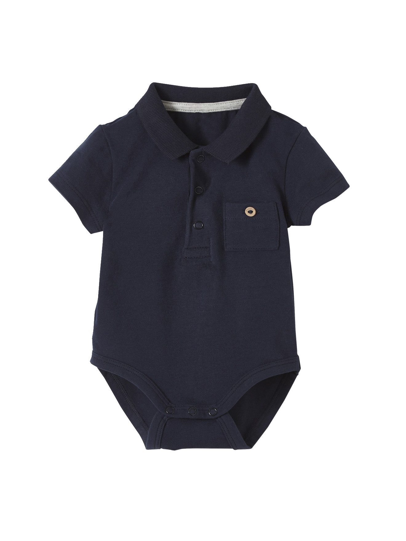 vertbaudet Blusentop Baby Bodys für Neugeborene 2er-Pack, Polokragen