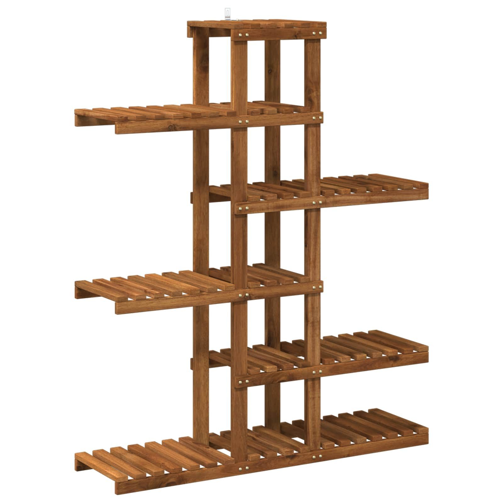 vidaXL Blumenständer Pflanzenständer Natur 93 x 25 x 114,5 cm Massivholz (1 St)