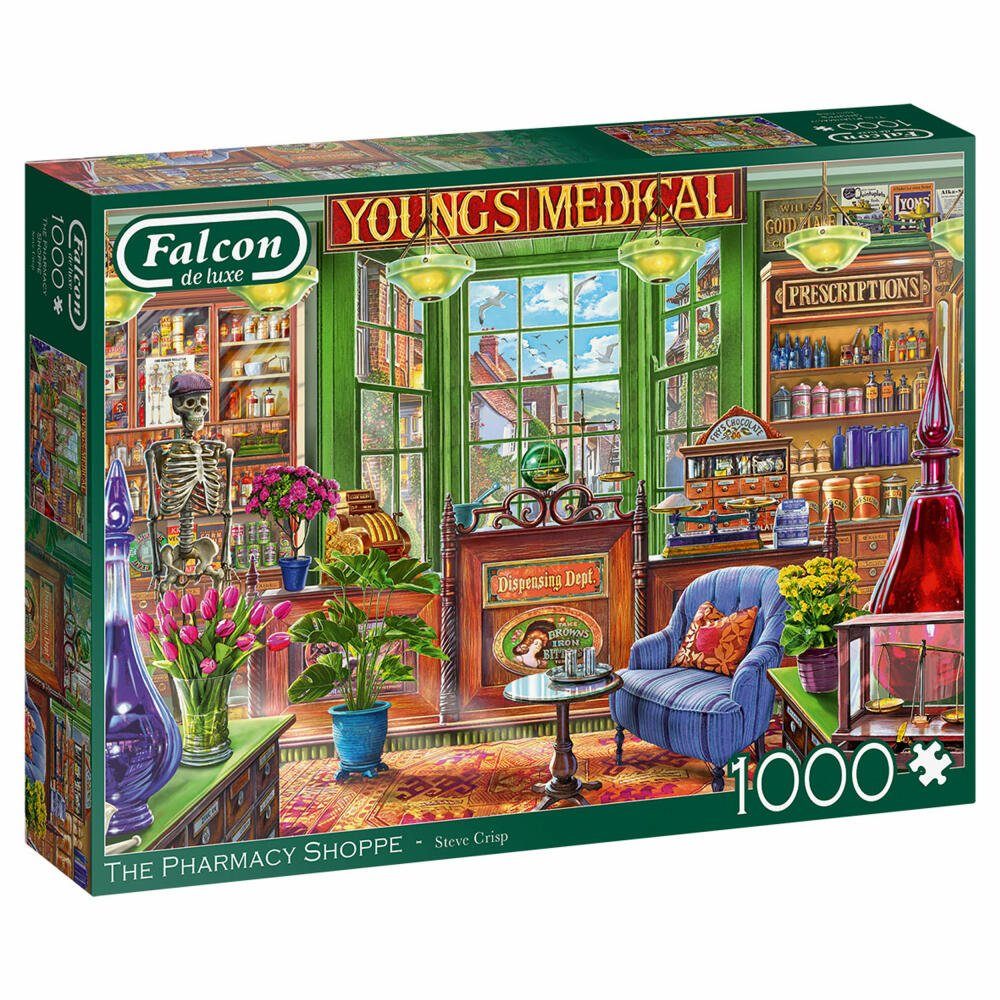 1000 Falcon Jumbo 1000 Puzzle The Shoppe Spiele Pharmacy Teile, Puzzleteile