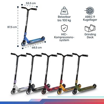 fun pro Cityroller Insane 2, Stunt Scooter Roller Kinder Erwachsene Kick Tretroller Kinderroller