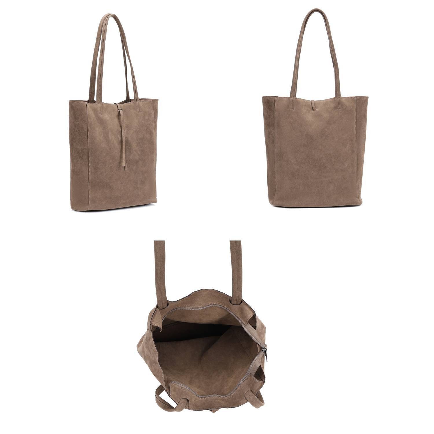 ITALYSHOP24 Schultertasche SET 2in1 Damen Tasche Umhängetasche XXL Hand-Tas günstig online kaufen