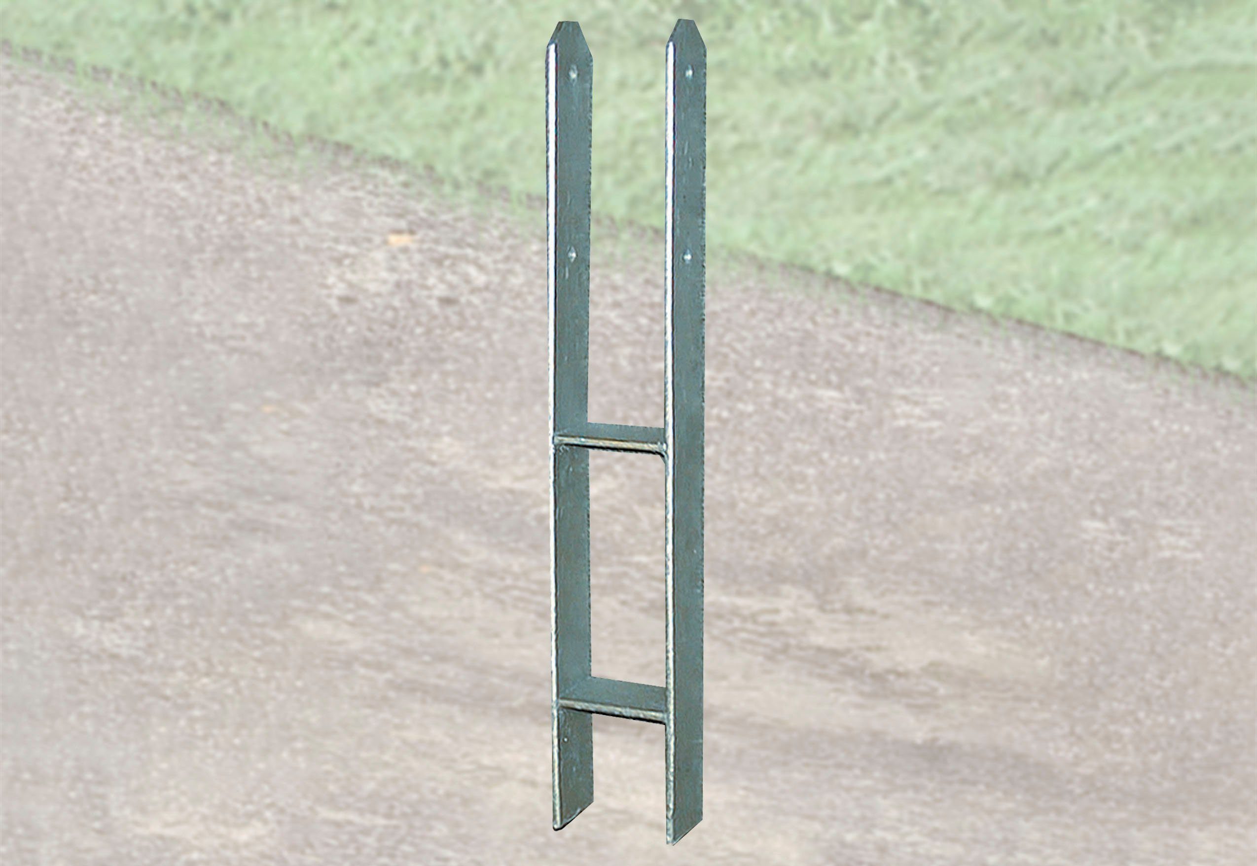 weka H-Pfostenanker H-Pfostenanker, für Carports, zum Einbetonieren, (Set), 12 Anker 9x9 cm