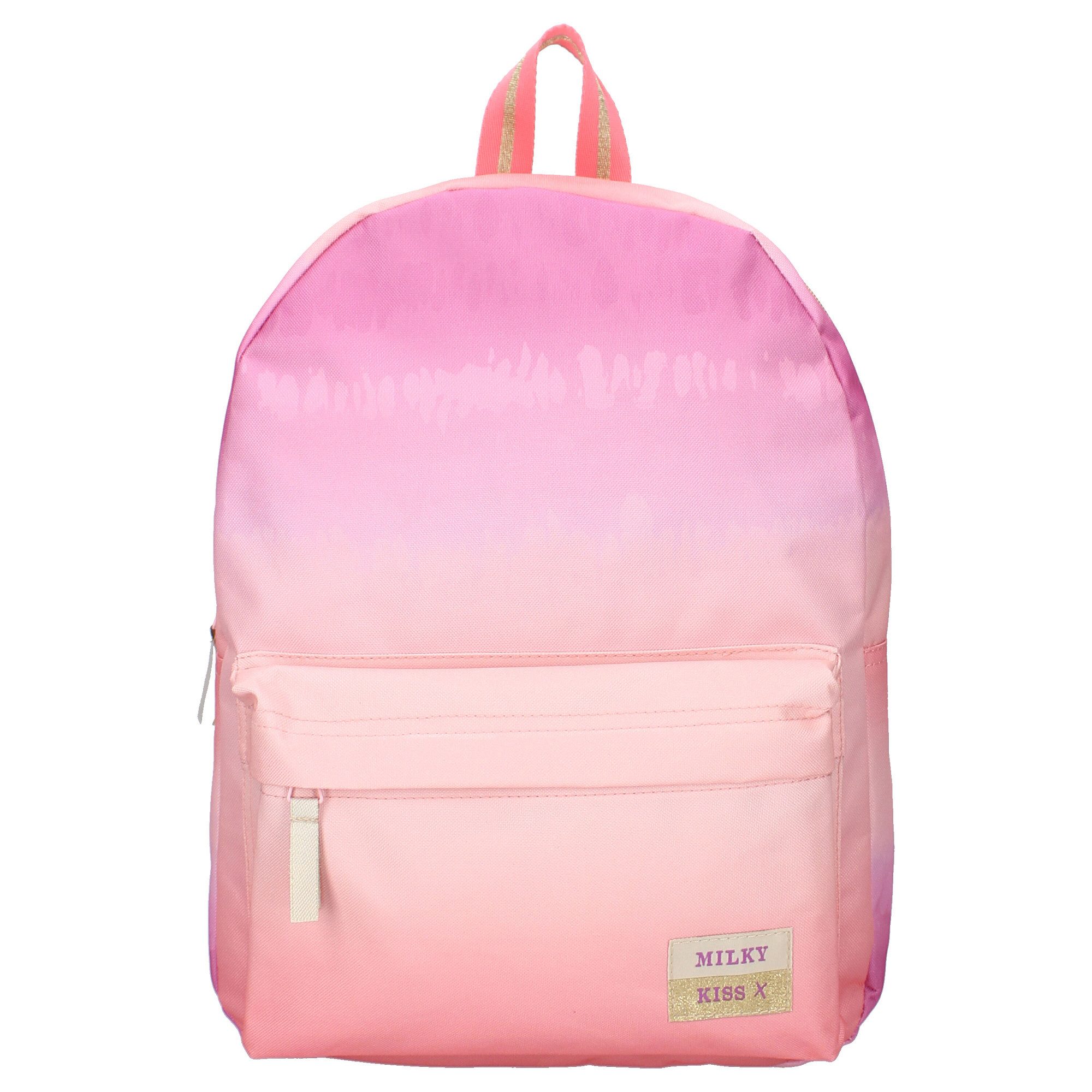 Milky Kiss Rucksack Bold Style Rucksack – Auffälliger Rucksack in Rosa Degrade Schultasche