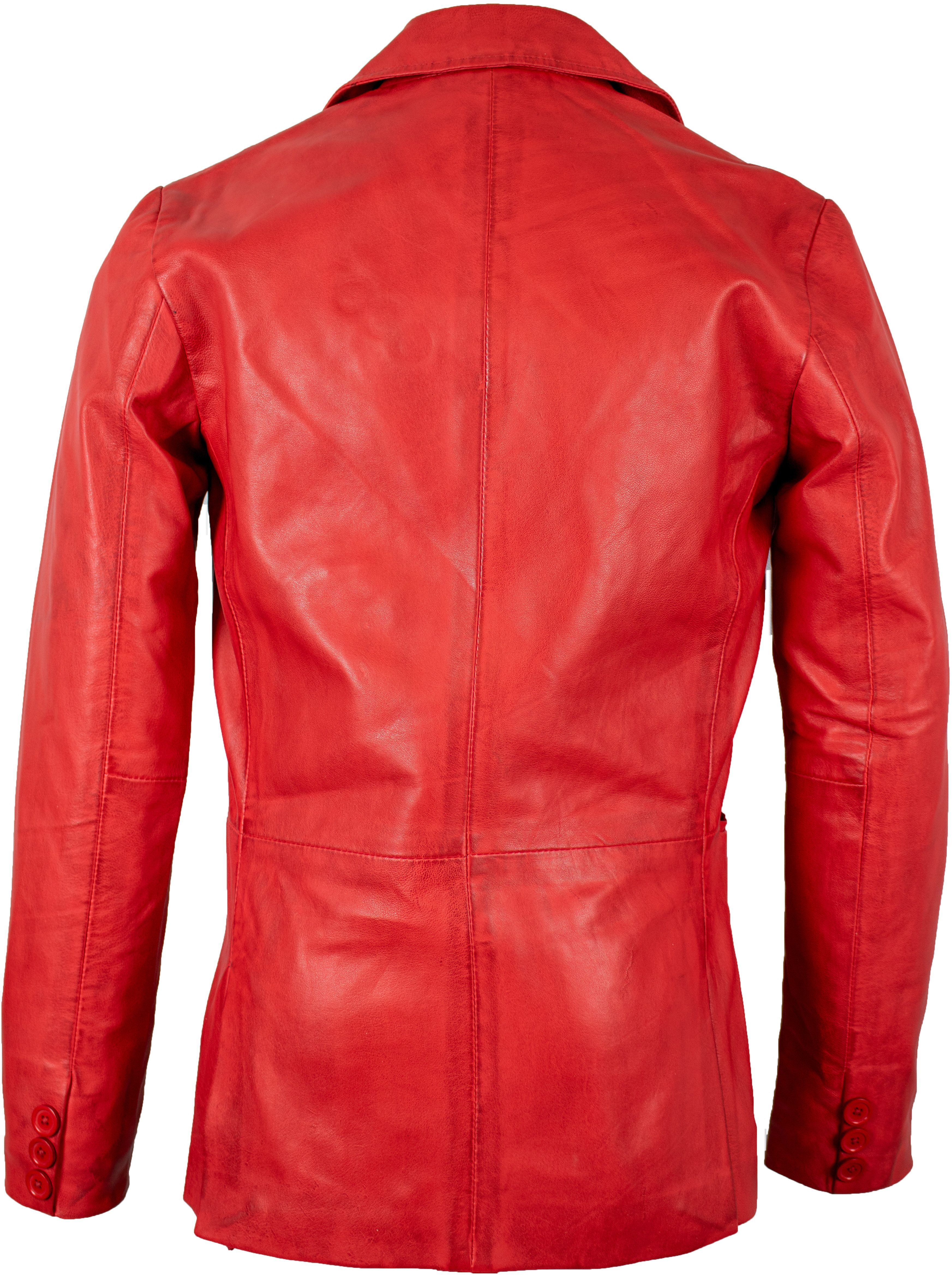 MDM Lederblazer Herren Leder Sakko Leder Blazer aus echtem Leder Leichte So günstig online kaufen