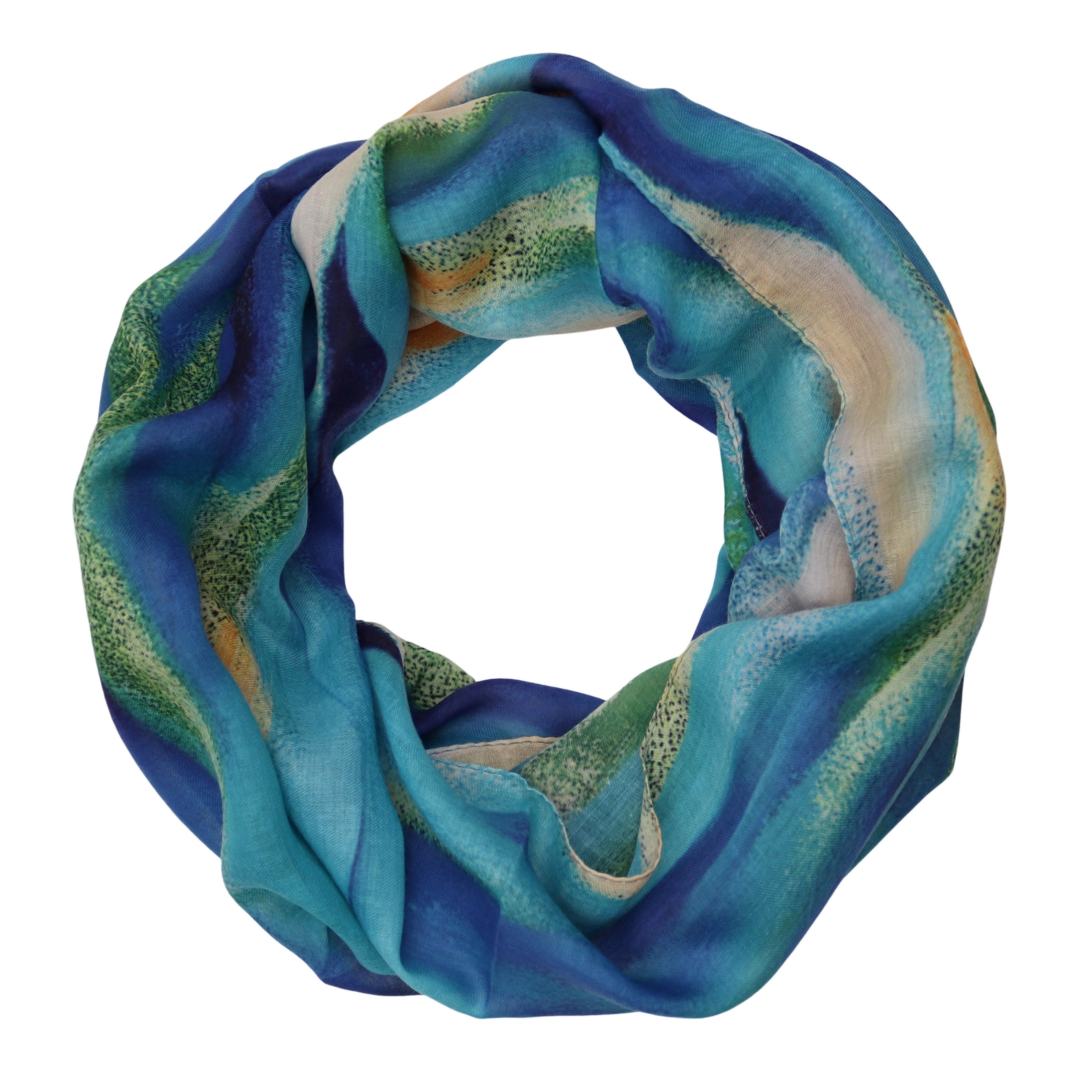 MIRROSI Loop Damen Schal Weich aus 100% Viskose Groß, Schlauchschal, (ca.60x80cm; zweimal um den Hals wickelbar), Damen Halstuch Stola ideal für Frühling,Sommer, Herbst oder Winter