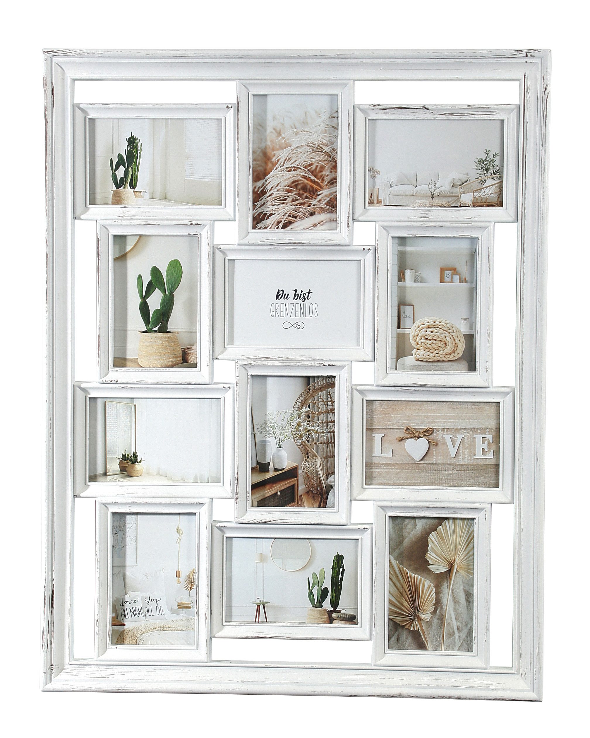Wackadoo Living Bilderrahmen Collage Fotogalerie mit Glasscheiben im Vintag günstig online kaufen