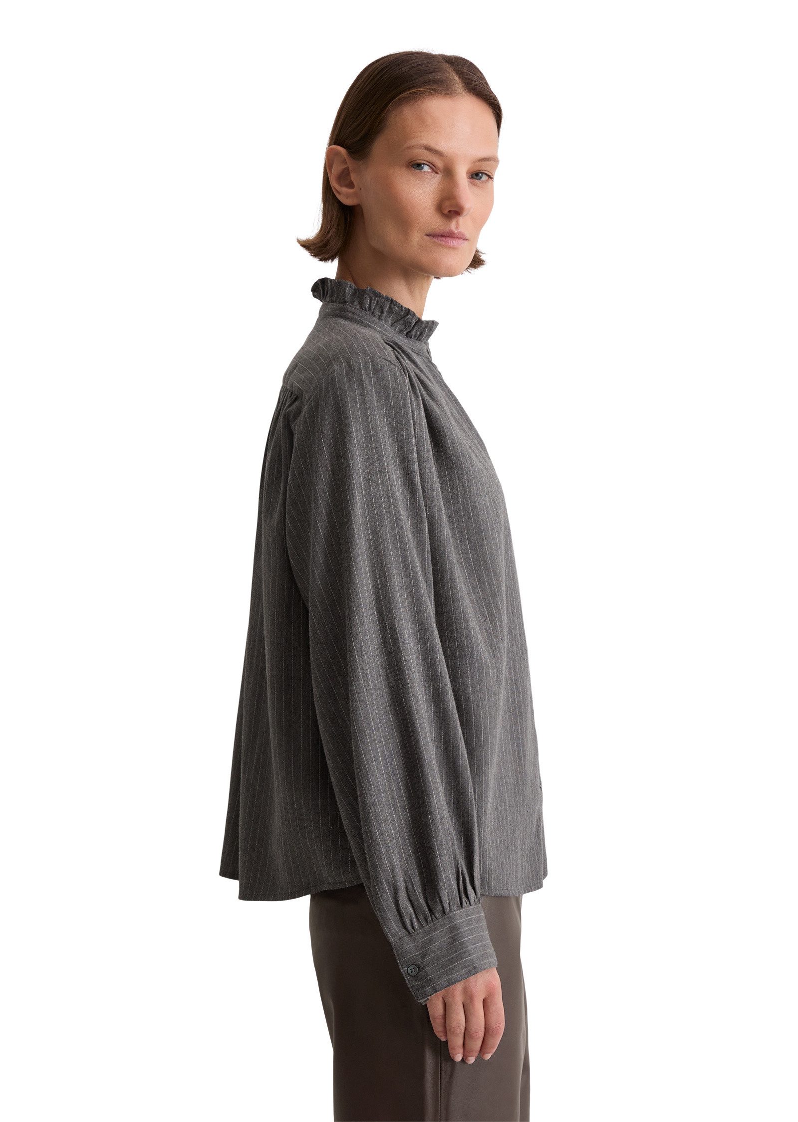 Marc O'Polo Langarmbluse aus Baumwoll-Satin