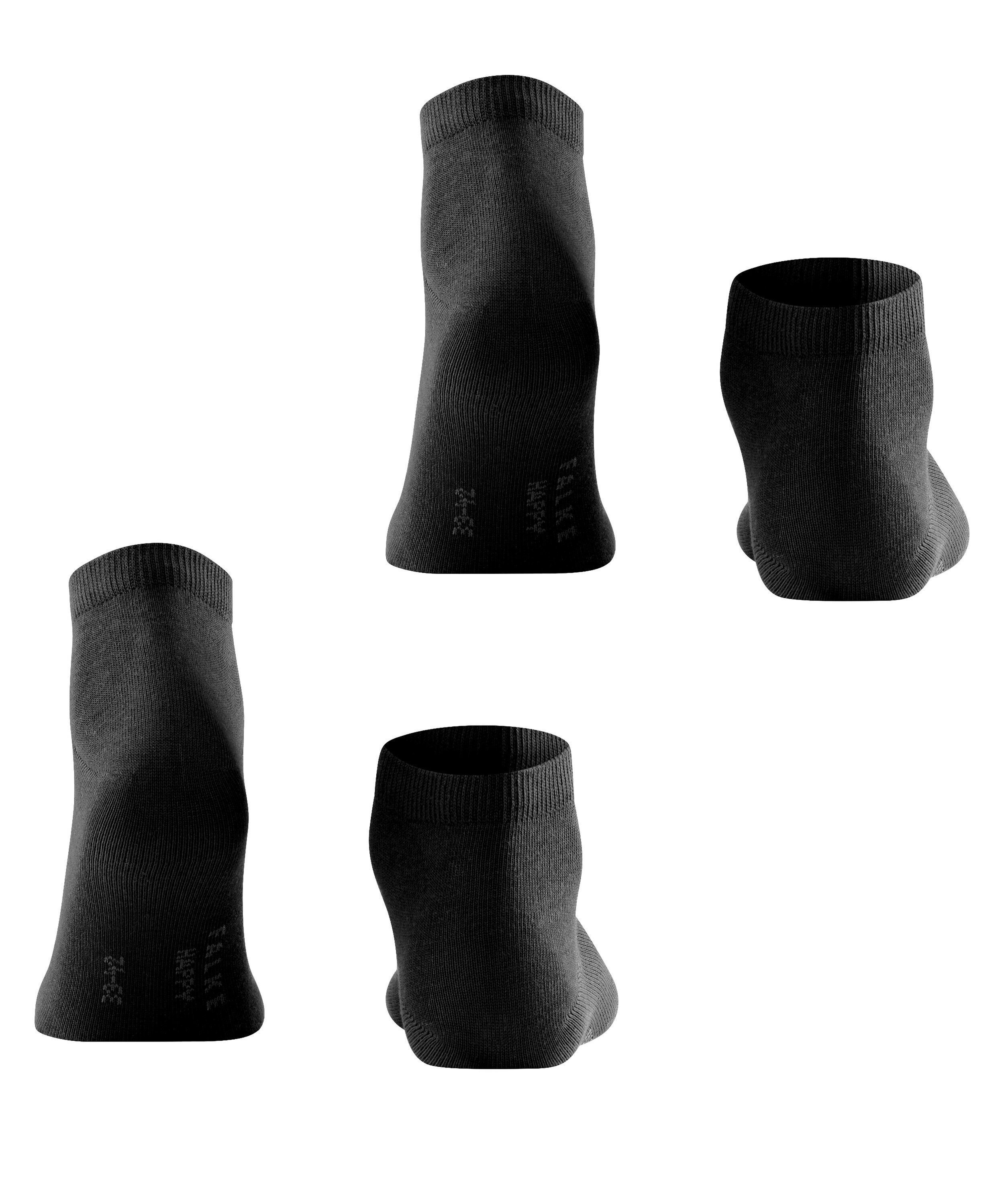 2-Pack FALKE Paar Set black aus (3000) (2-Paar) Sneakersocken 2 Happy Baumwollsneakern