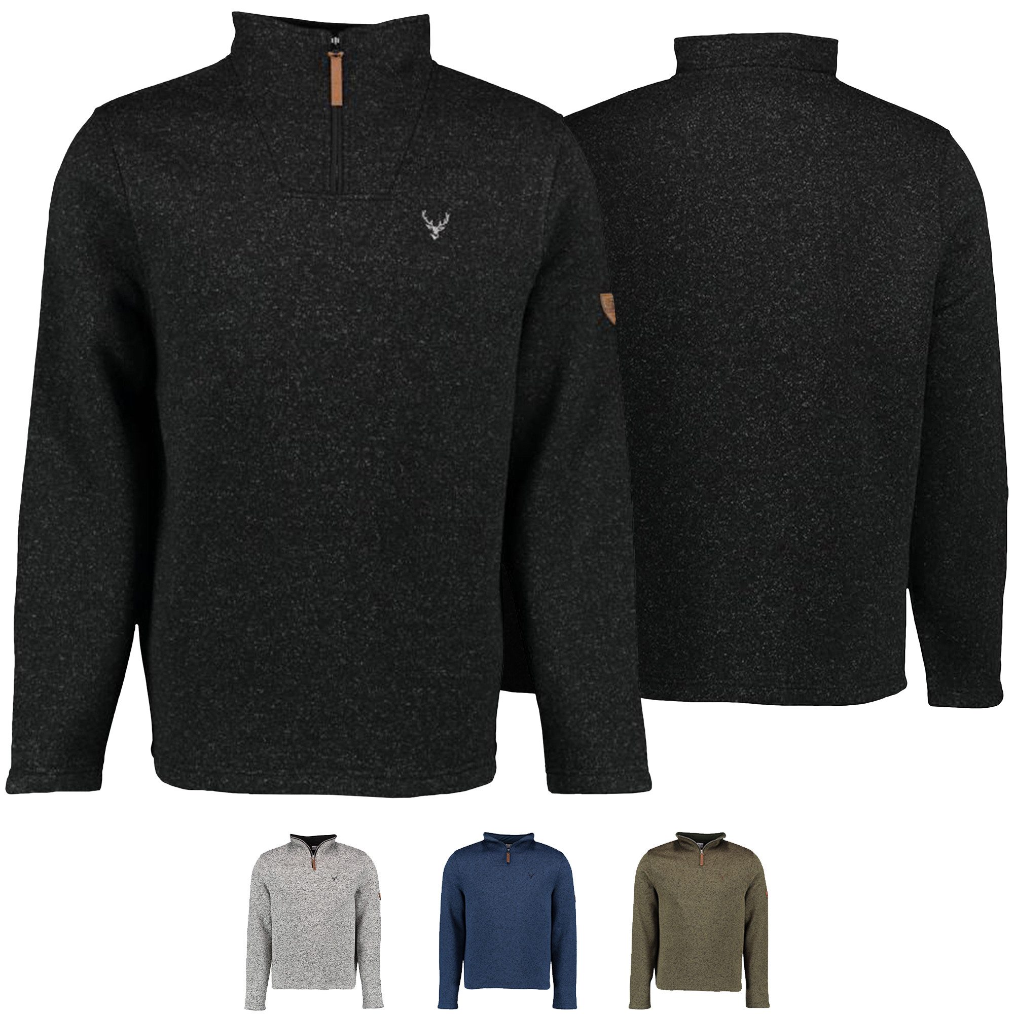 German Wear Strickfleece-Pullover OP8 Herren Jagd günstig online kaufen
