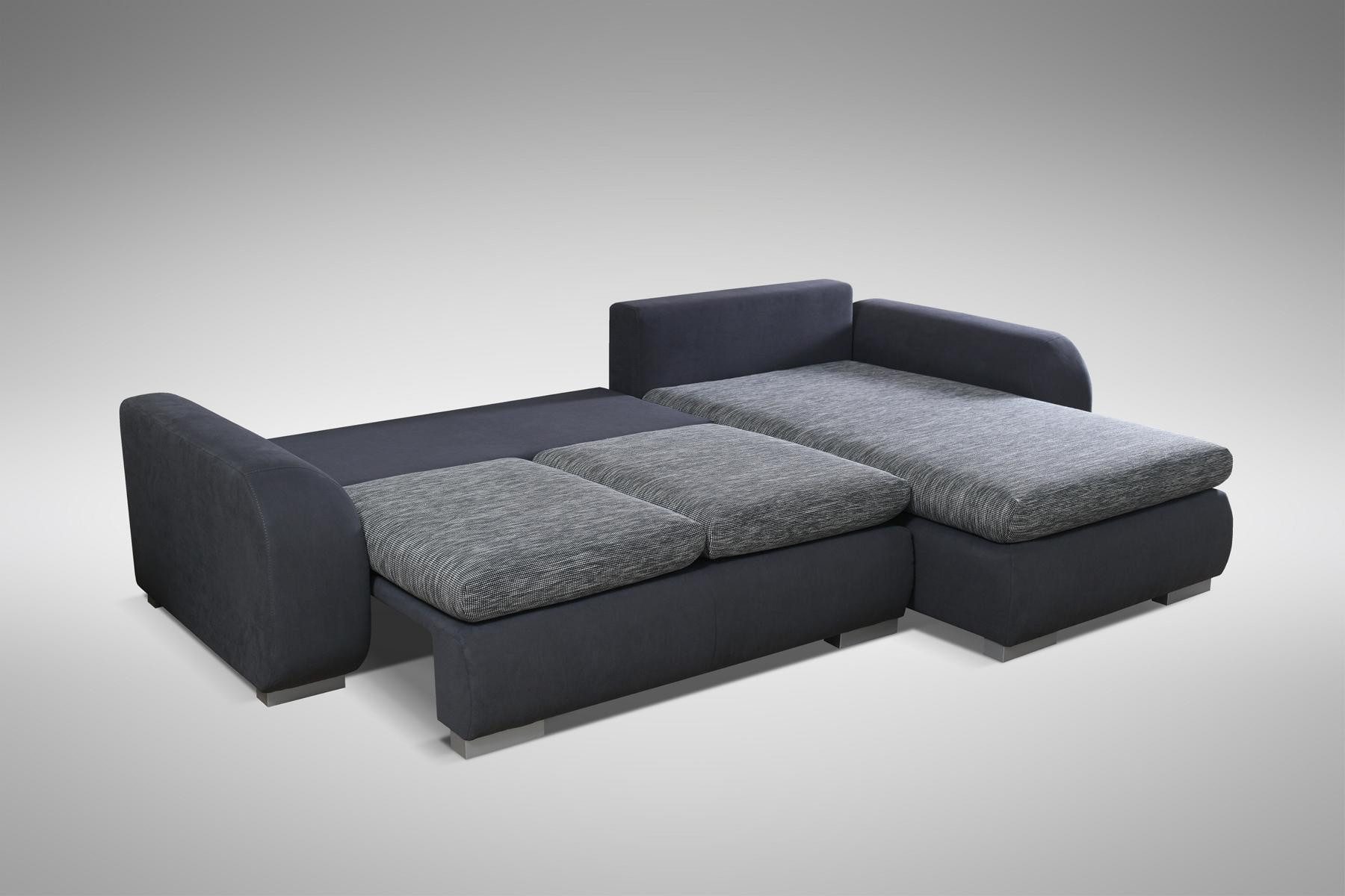 Xlmoebel Ecksofa Schlafsofa in Grau mit Bettfunktion und modernem Design, Hergestellt in Europa