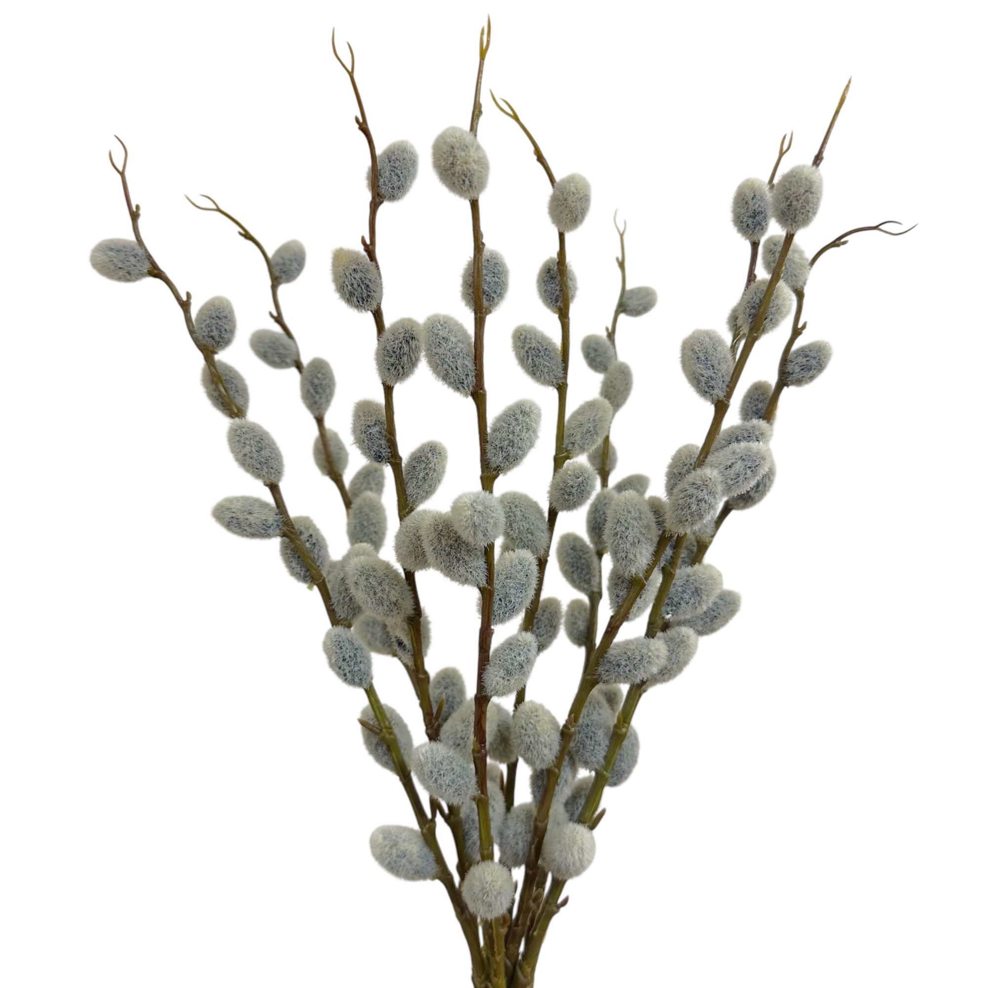 Kunstzweig Künstlicher Weidenkätzchen-Strauß ca. 45cm, Osterstrauß Osterdeko, naninoa GmbH, Höhe 45.00 cm