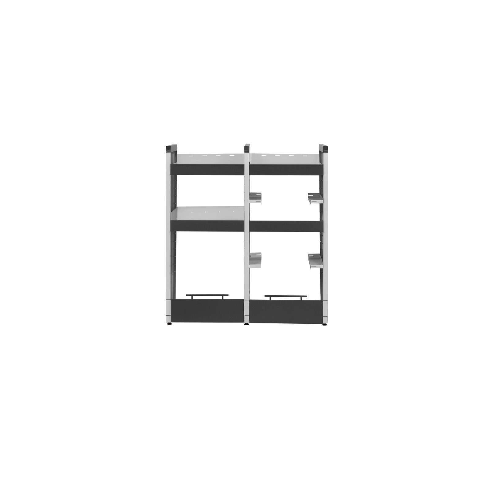 PROREGAL® Standregal Fahrzeugregal KFZ 2 Ebenen 2 Kofferebenen 110x101x40cm, Grau/Anthrazit