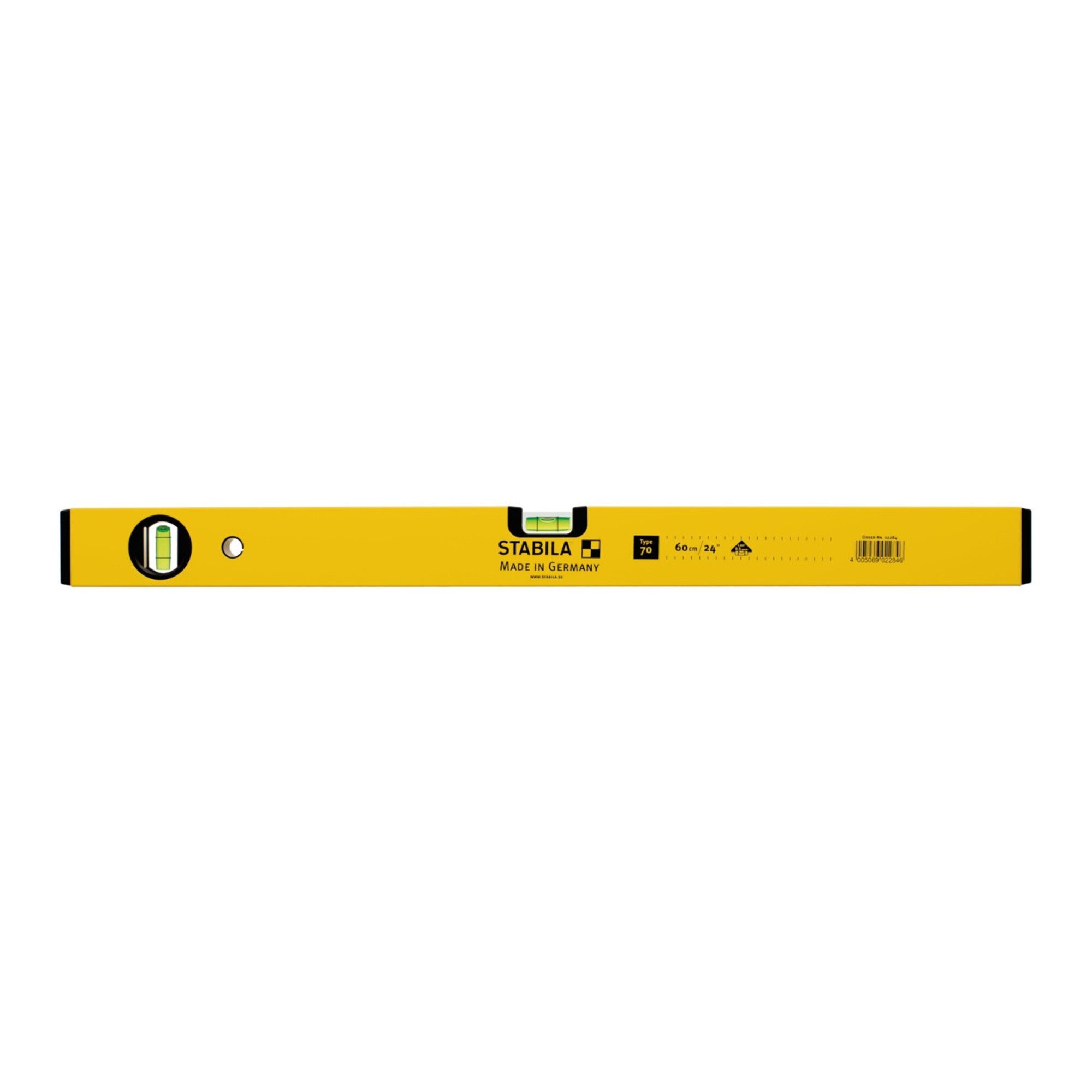 Stabila Wasserwaage STABILA Wasserwaage 70 30cm Alu.gelb ± 0,5 mm/m
