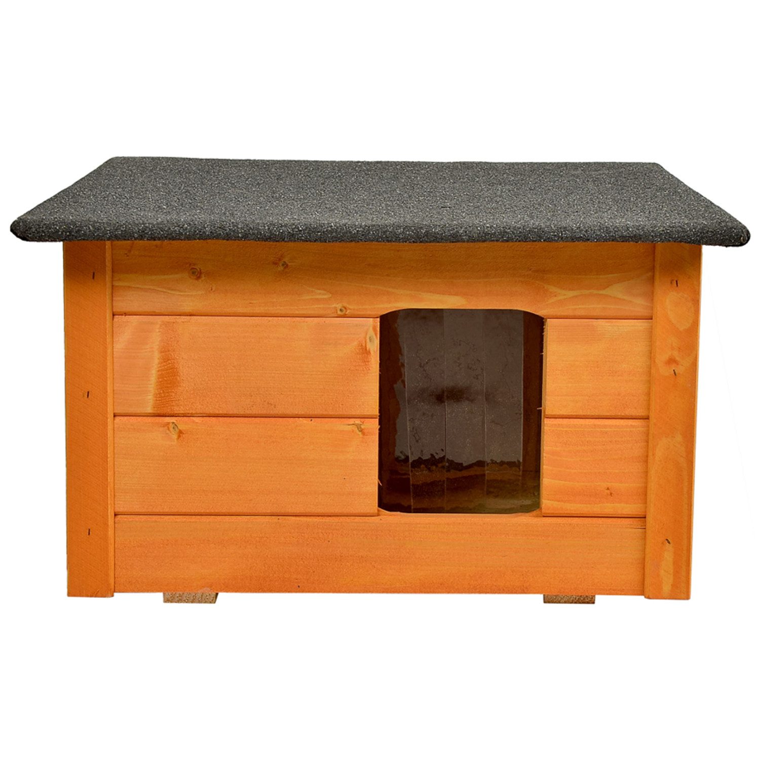 WOODOK Tierhaus, Isolierter Holzzwinger für kleine Hunde und Katzen