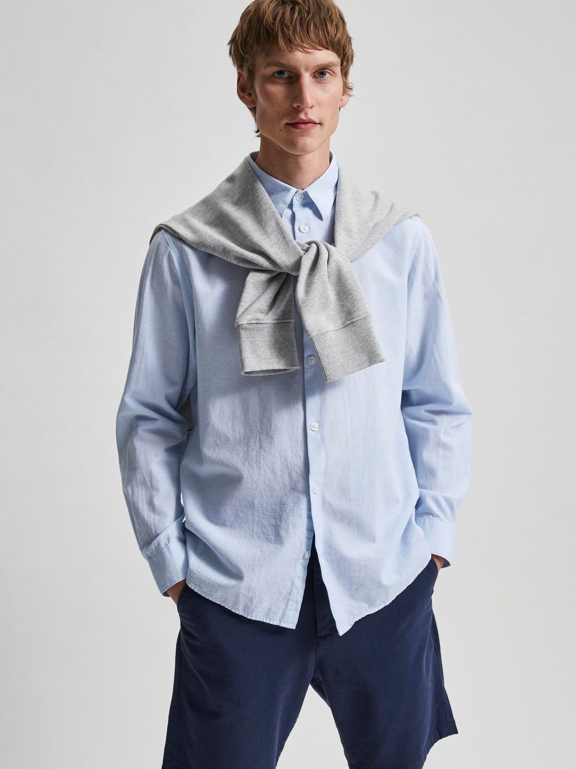 Selected Langarmhemd SLHSLIMSUN LS SHIRT CLASSIC D