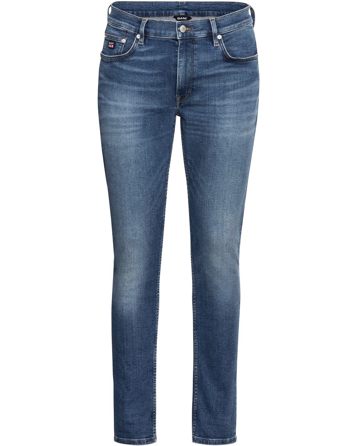 Gant 5-Pocket-Jeans Jeans Maxen Retro Shield Mid Blue Broken In