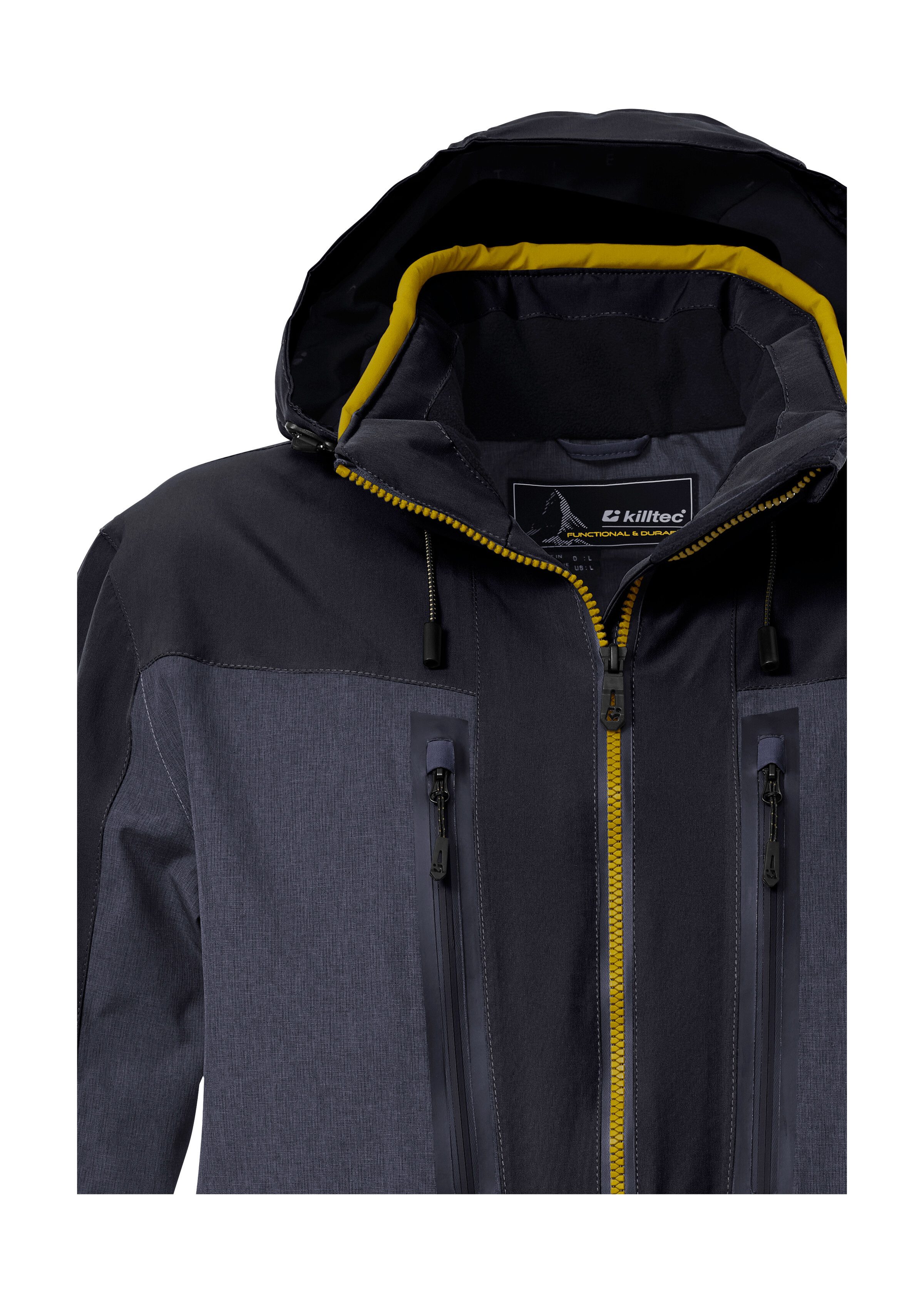 Killtec Skijacke KSW 47 MN SKI JCKT Herren Skijacke: wasserdicht, atmungsaktiv, abnehmbare Kapuze