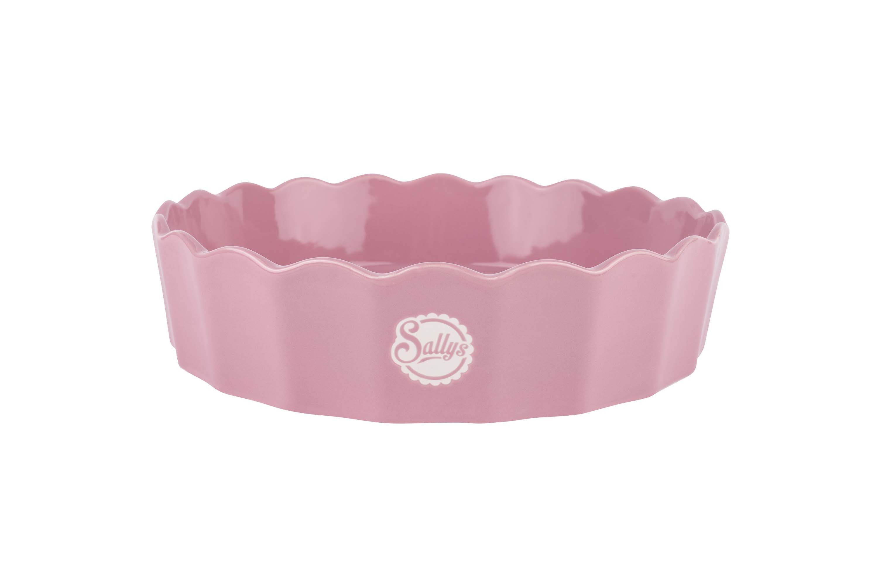 Sallys Auflaufform Stoneware Ofenform rund 32,5 x 7 cm - aus natürlichen Materialien