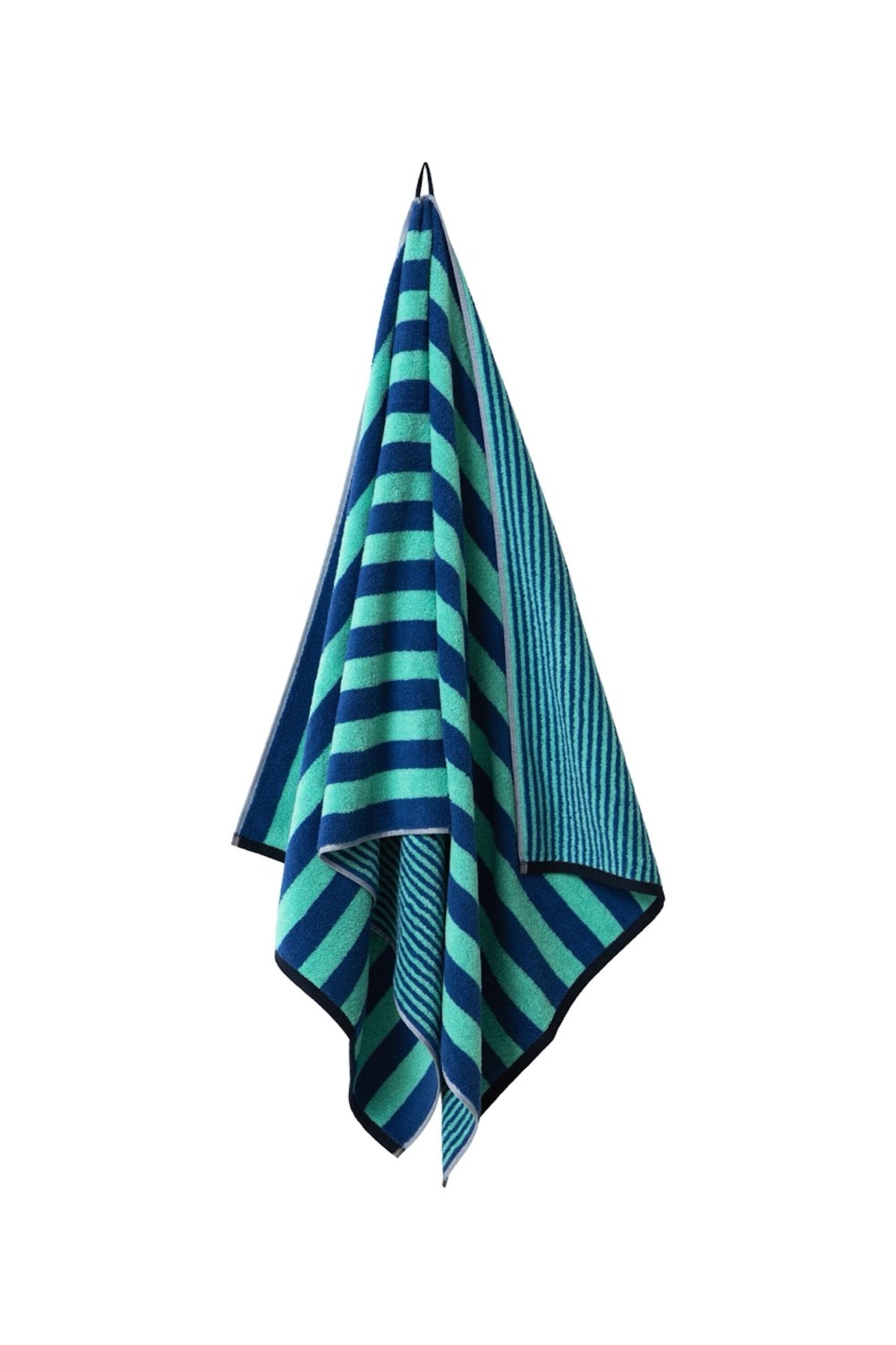 herzbach home Badetuch Good Vibes, (3-St), 550g/m², Premium-Qualität, 100% Baumwolle