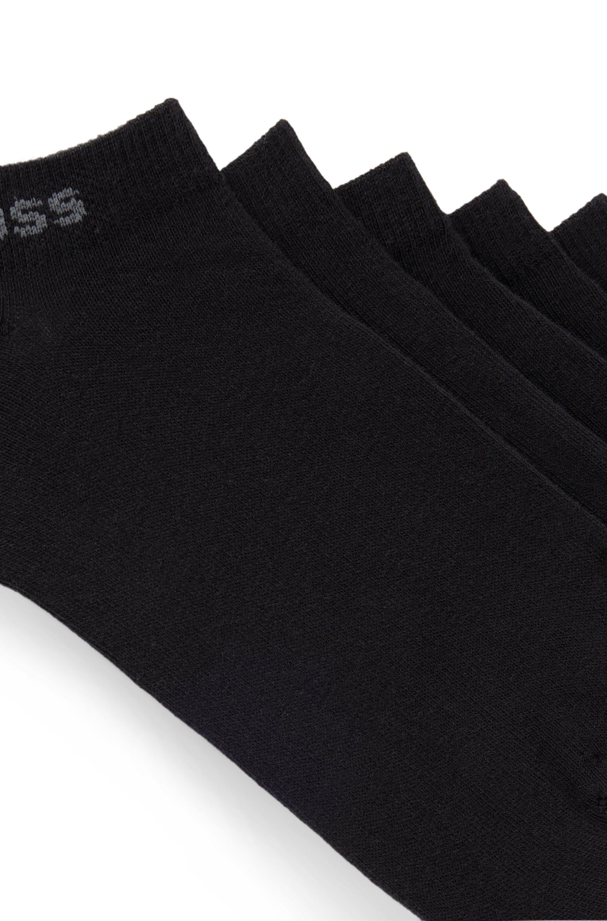 BOSS Sneakersocken 5P AS Logo CC W (Packung, 5-Paar, 5er) mit BOSS-Logoschriftzug