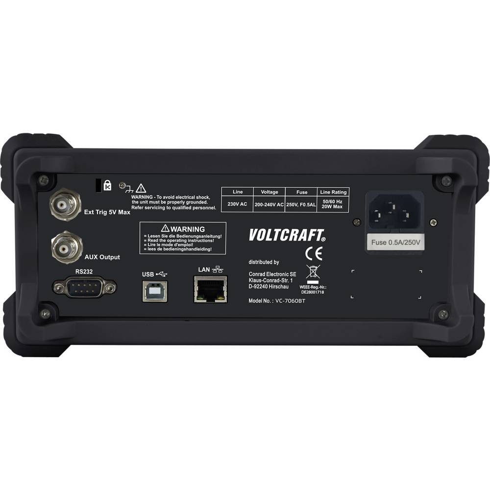 VOLTCRAFT Multimeter Tisch-Multimeter VC-11015335, Datenlogger