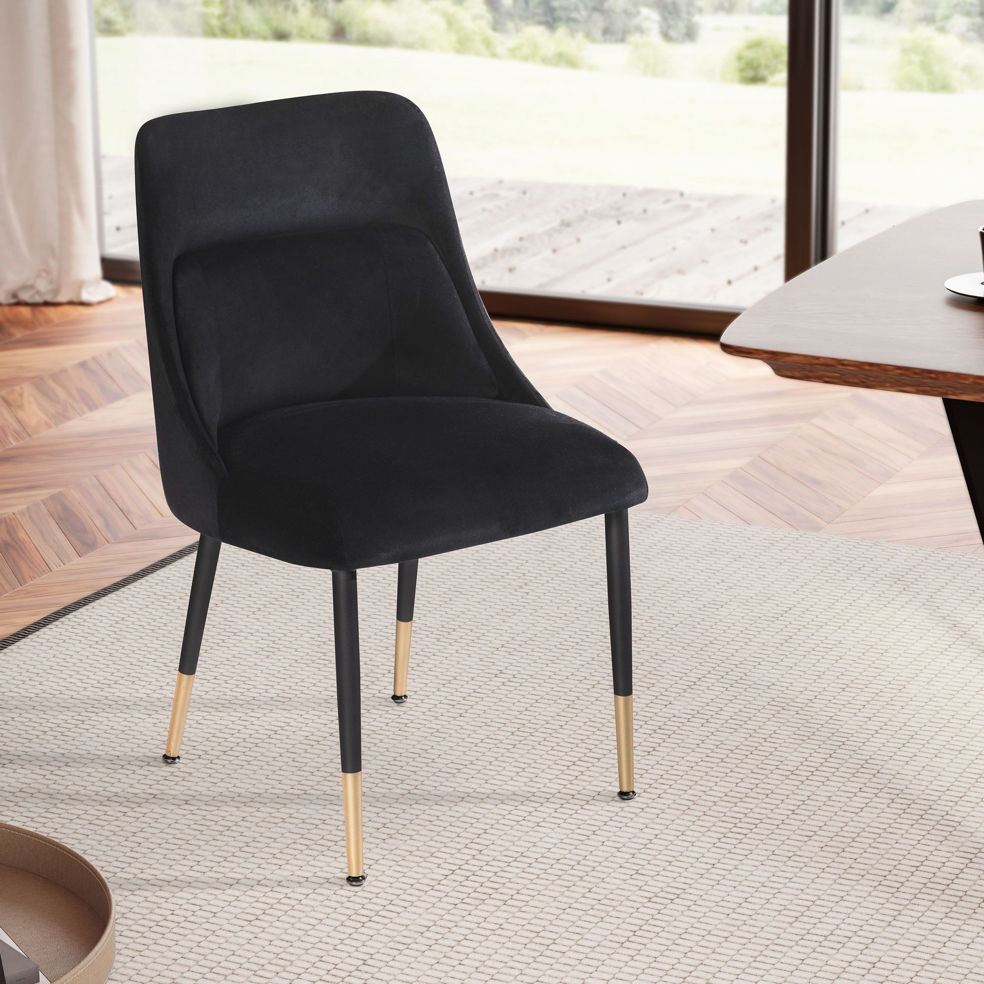 FINEBUY Esszimmerstuhl FB60297 (Stoffstuhl Gepolstert, Samt günstig online kaufen