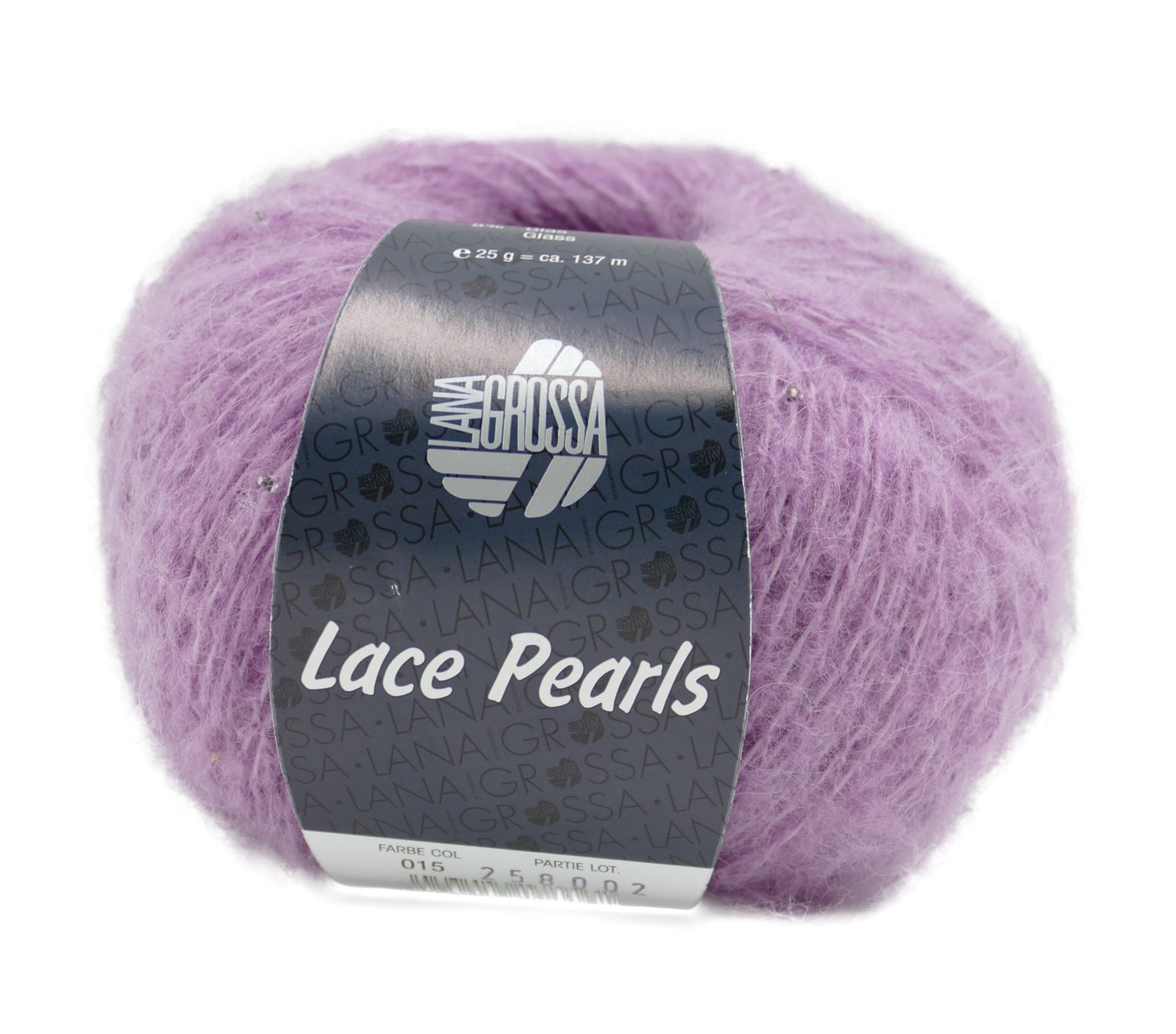 LANA GROSSA Lace Pearls & Lace Pearls Degradé Häkelwolle, 137 m (Wolle zum stricken und häkeln, Lacegarn)