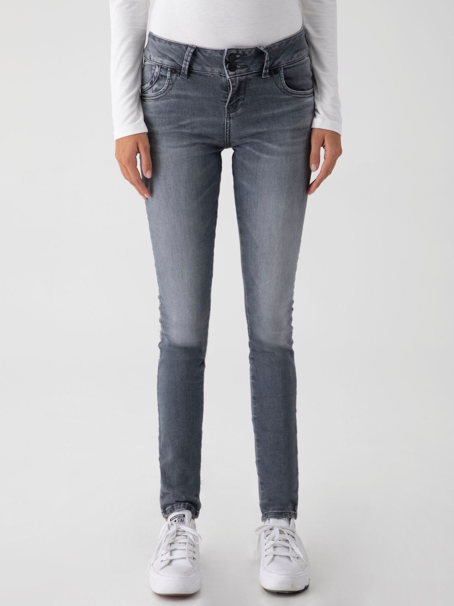 Jeans M LTB Grey Fall Wash Undamaged Molly Slim-fit-Jeans LTB