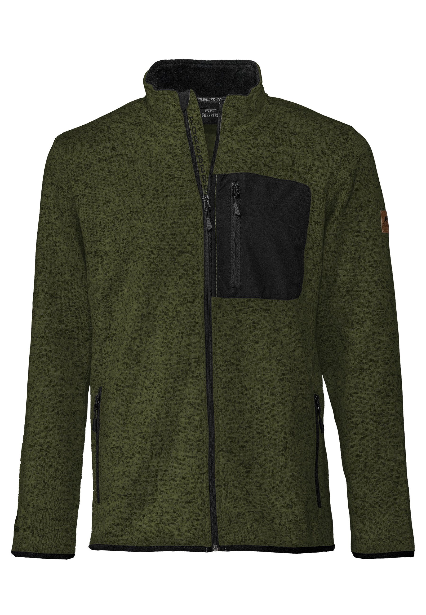FORSBERG Strickjacke warme Strickjacke mit Brusttasche günstig online kaufen