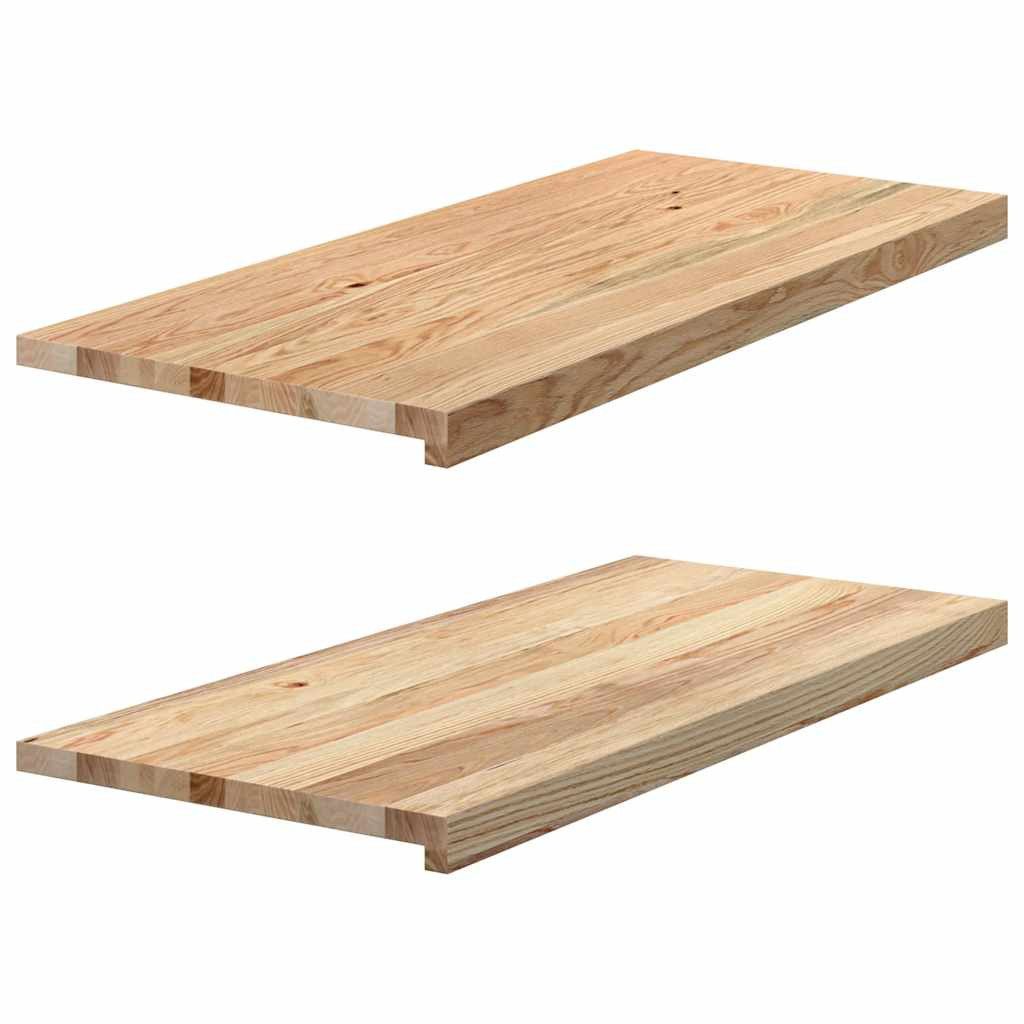 vidaXL Fensterbank 90 x 40 x 2 cm Fensterbänke 2 Stk Unbehandelt 90x40x2 cm Massivholz Ei