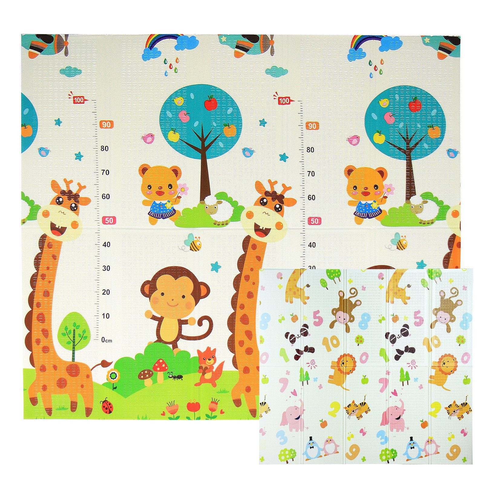 CCLIFE Spielmatte Krabbelmatte Spielmatte Babymatte Faltbar klappbar Wasserdicht, klappbar