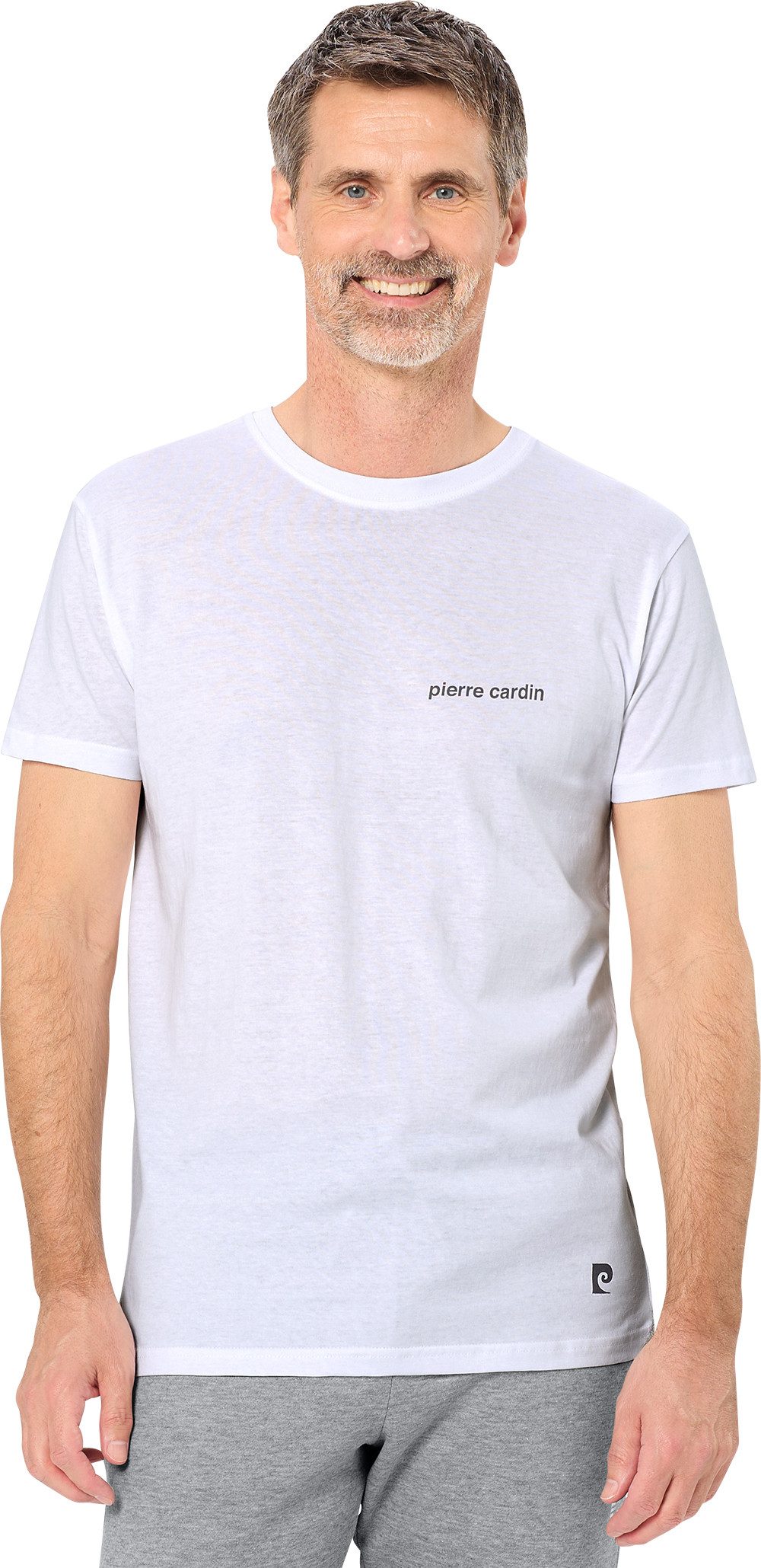 Pierre Cardin Kurzarmshirt Top Qualität aus reiner Baumwolle