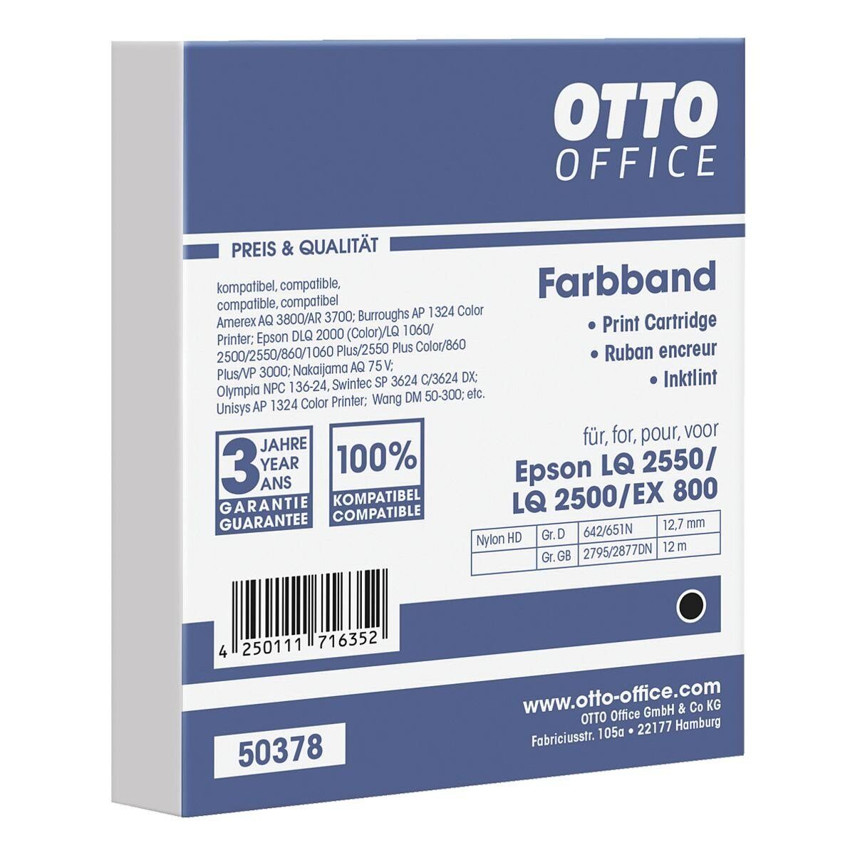 Otto Office  Office Druckerband S015262, Farbband für Nadeldrucker, Gruppe 651/642/639, schwarz