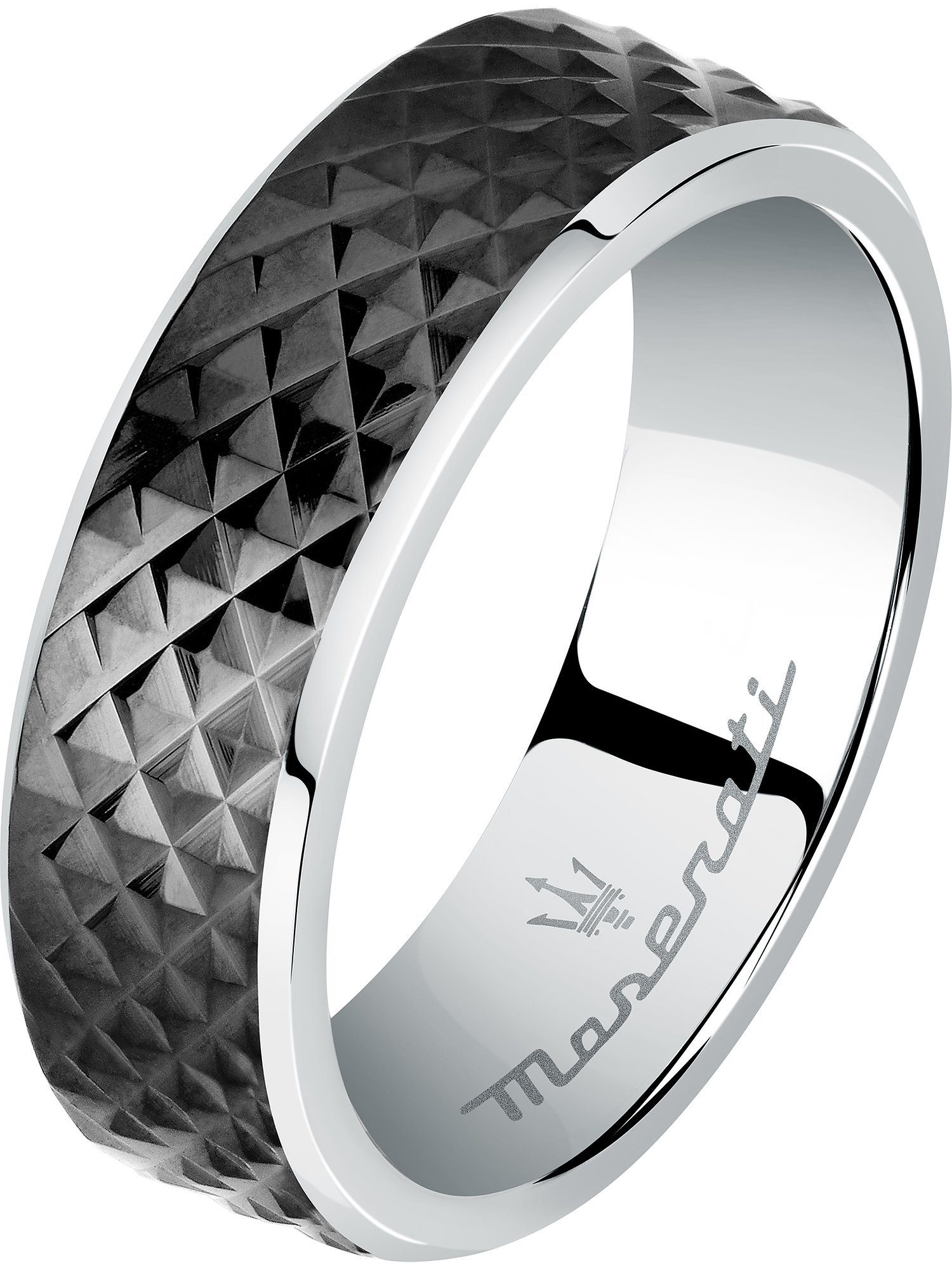 MASERATI Fingerring Maserati Herren-Herrenring Edelstahl