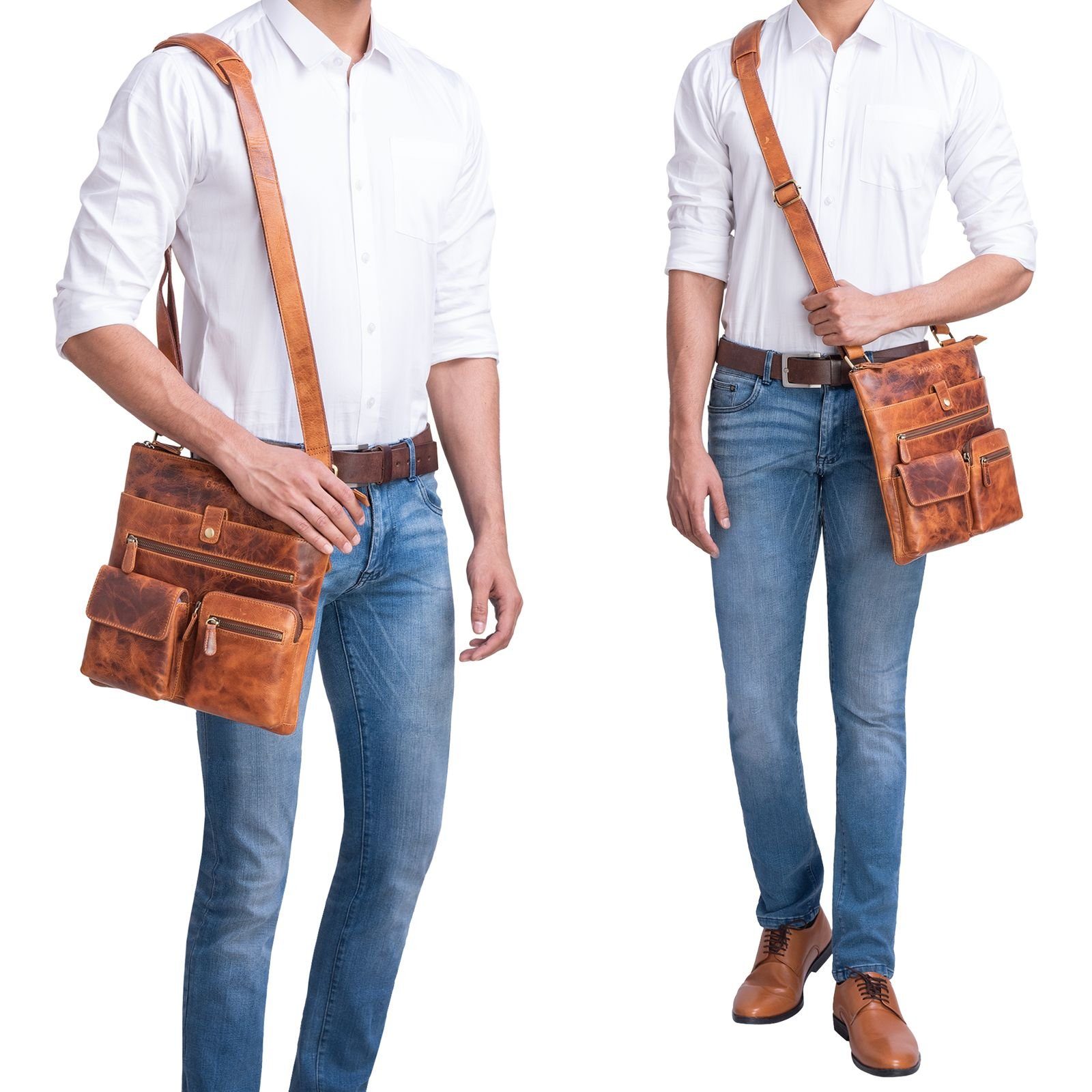 STILORD Handtasche "Jess" Vintage Umhängetasche Leder günstig online kaufen