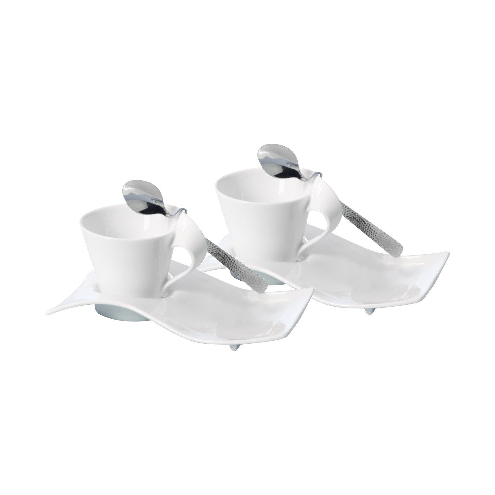 Villeroy & Boch Tasse NewWave Caffè Kaffee-Set 240 ml 2er Set, 6-tlg., Porzellan