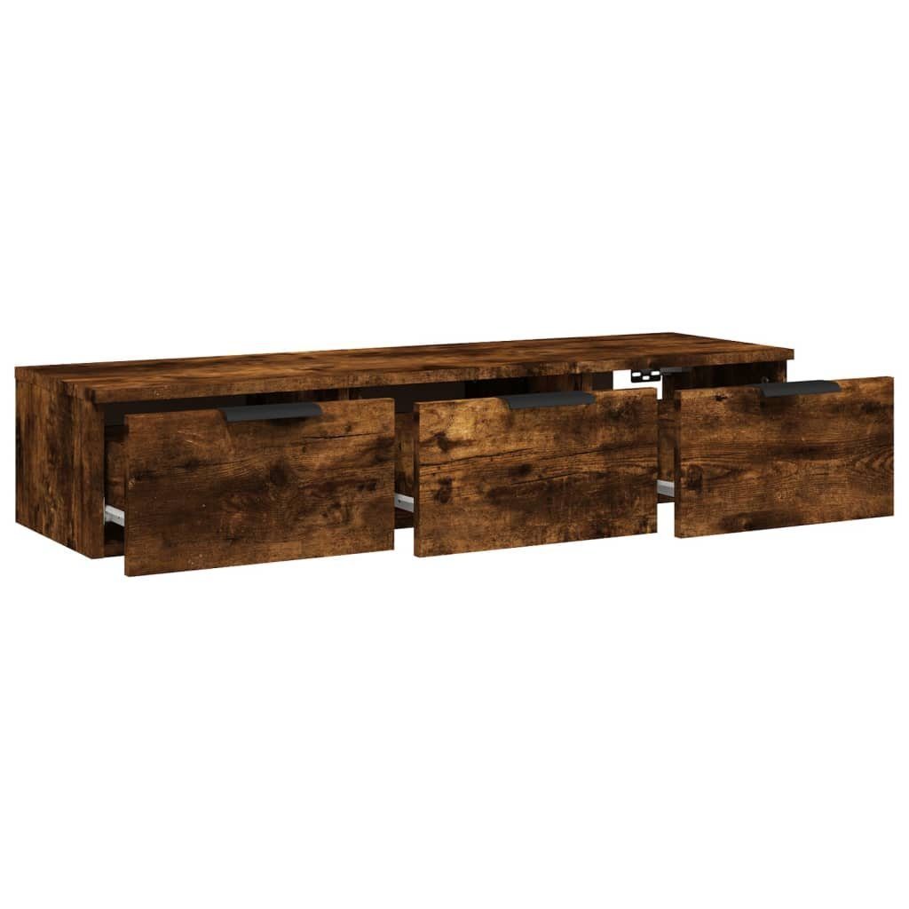 Wandschrank Räuchereiche Regal 1-tlg. cm Holzwerkstoff, 102x30x20 vidaXL