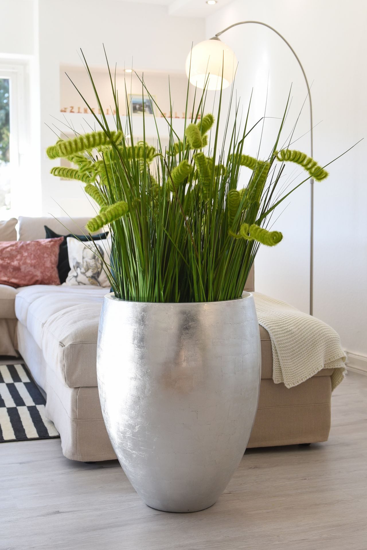VIVANNO Bodenvase Fiberglas CALISO Rund - günstig online kaufen